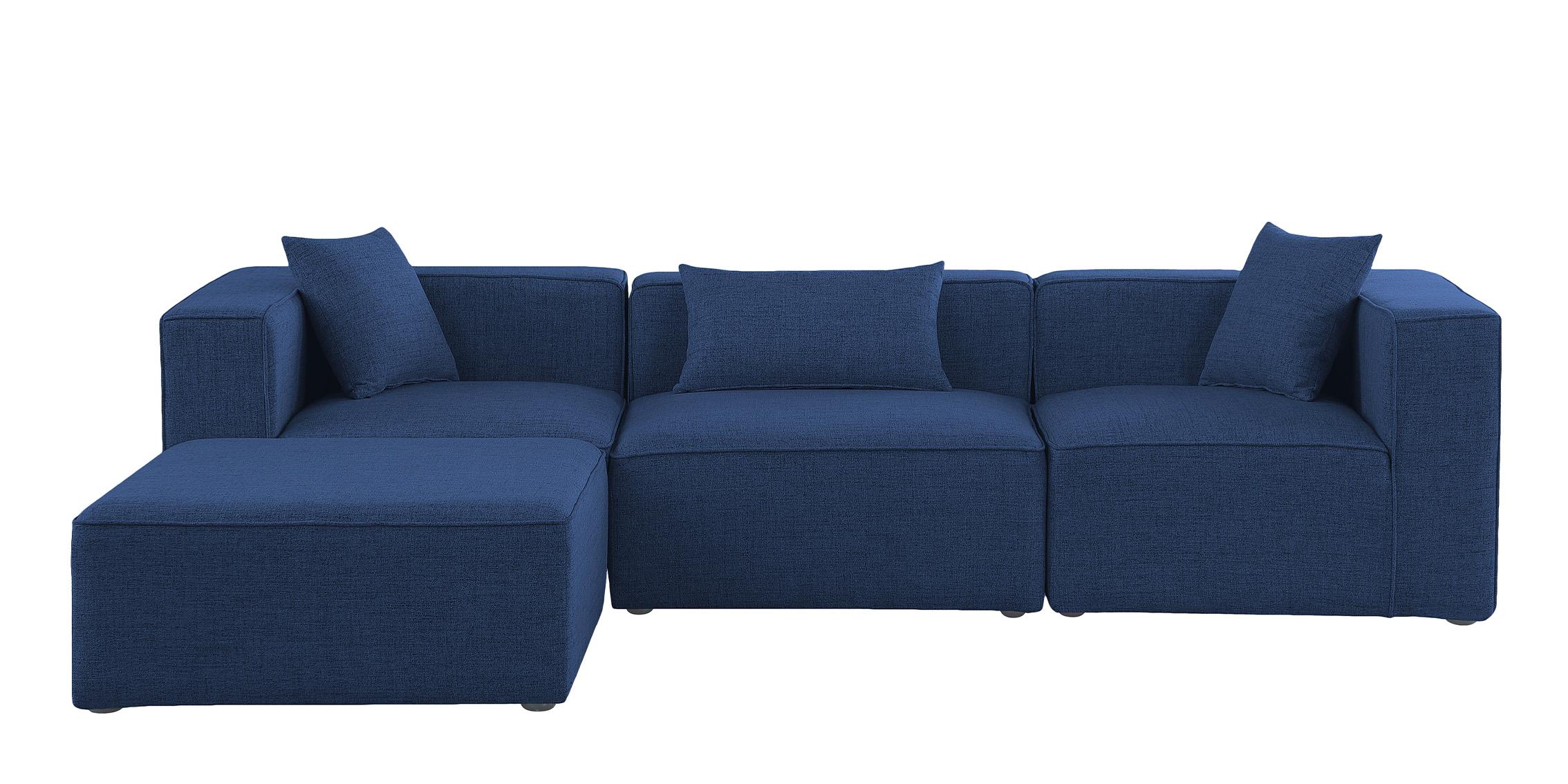 

    
630Navy-Sec4A Meridian Furniture Modular Sectional Sofa
