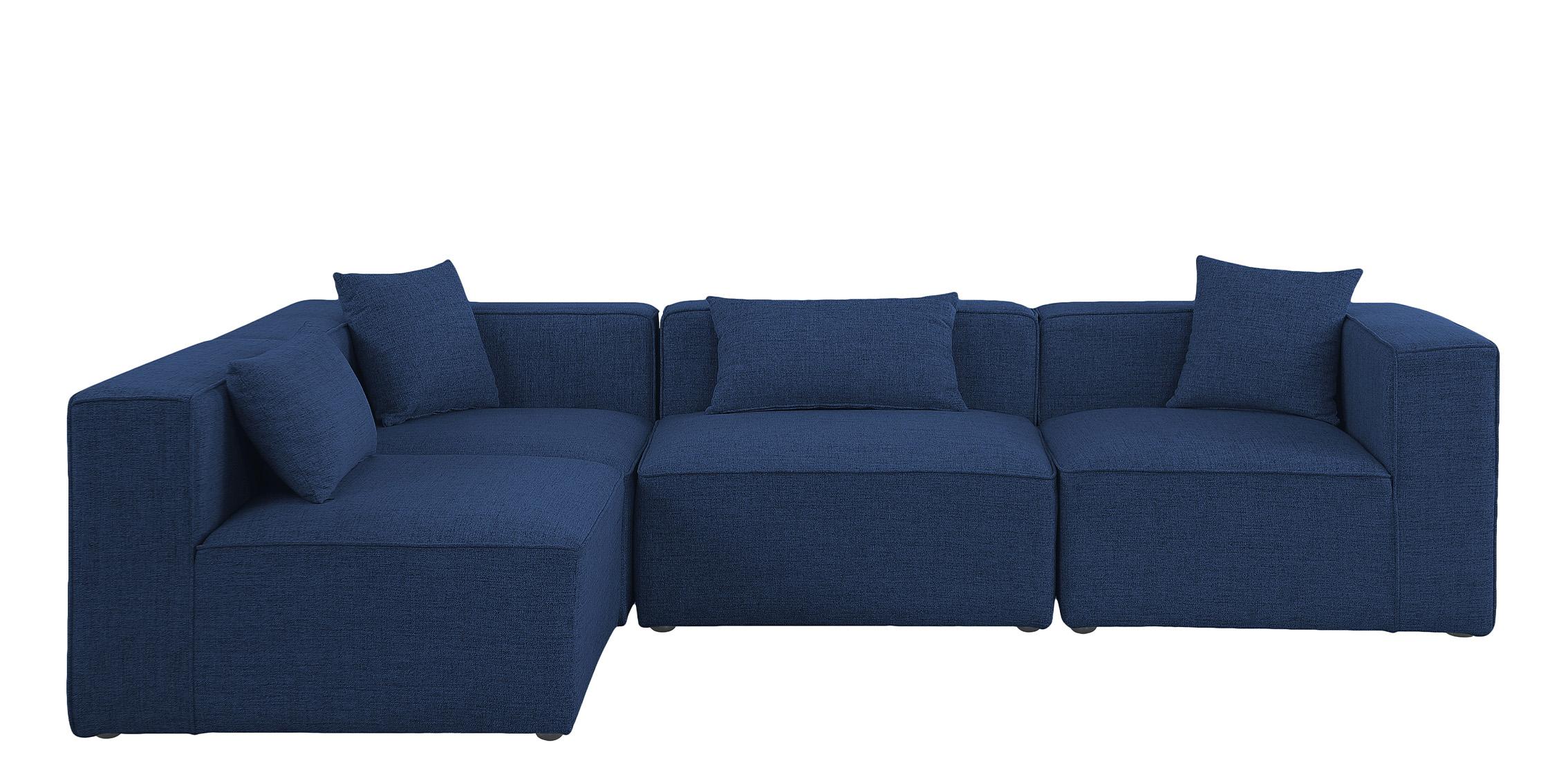 

    
630Navy-Sec4B Meridian Furniture Modular Sectional Sofa

