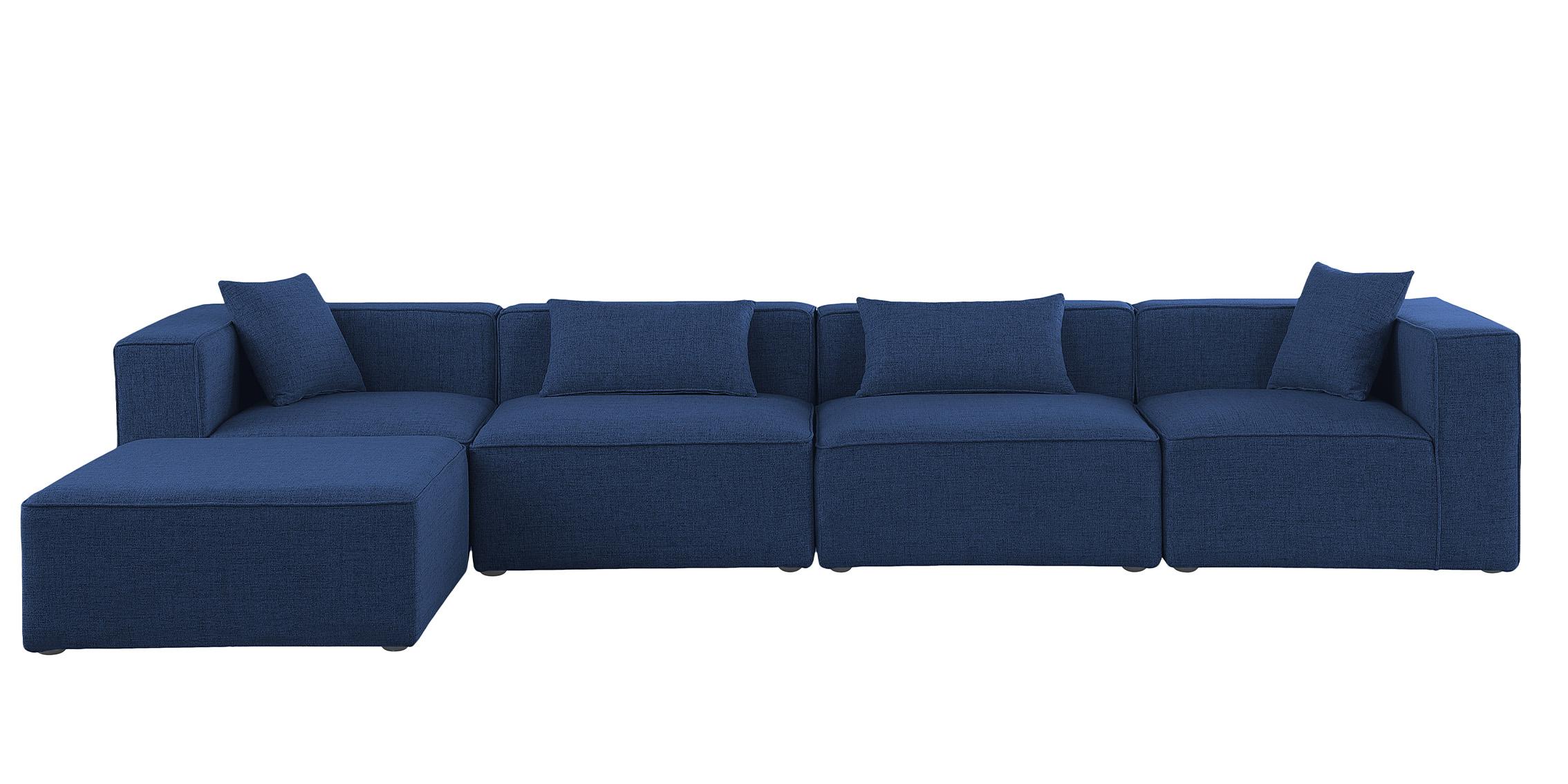 

    
630Navy-Sec5A Meridian Furniture Modular Sectional Sofa
