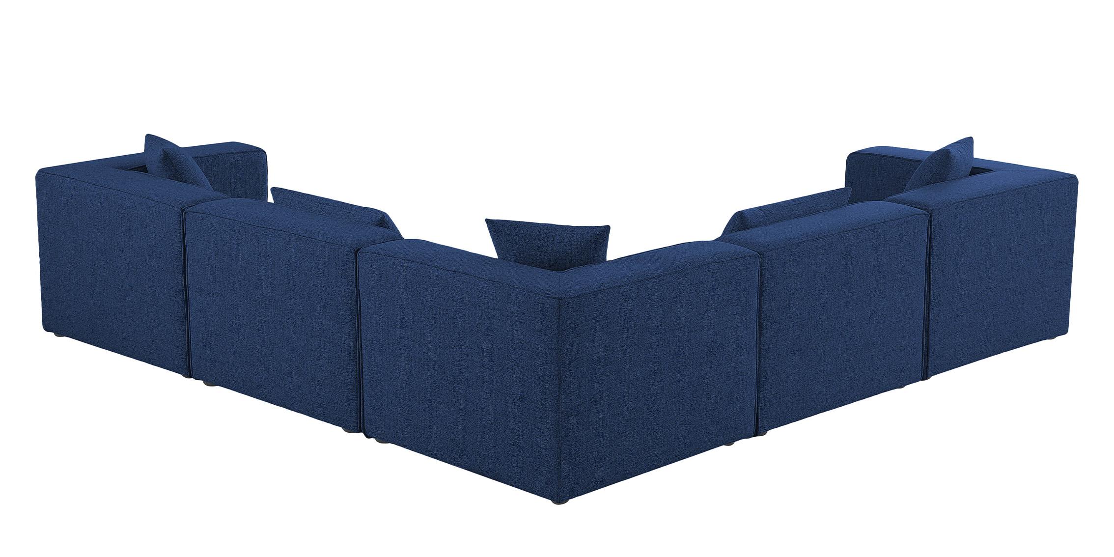 

        
Meridian Furniture CUBE 630Navy-Sec5C Modular Sectional Sofa Navy Linen 94308264219
