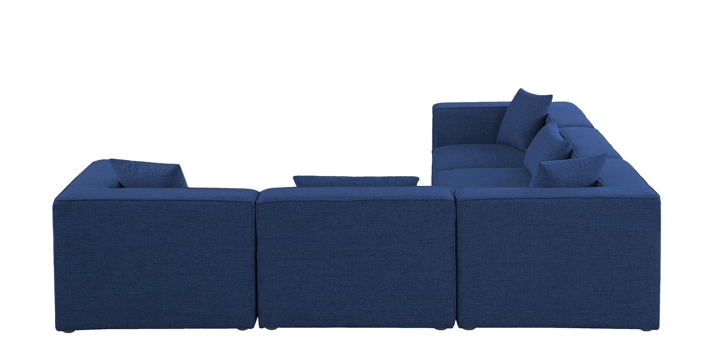 

    
630Navy-Sec5C Meridian Furniture Modular Sectional Sofa
