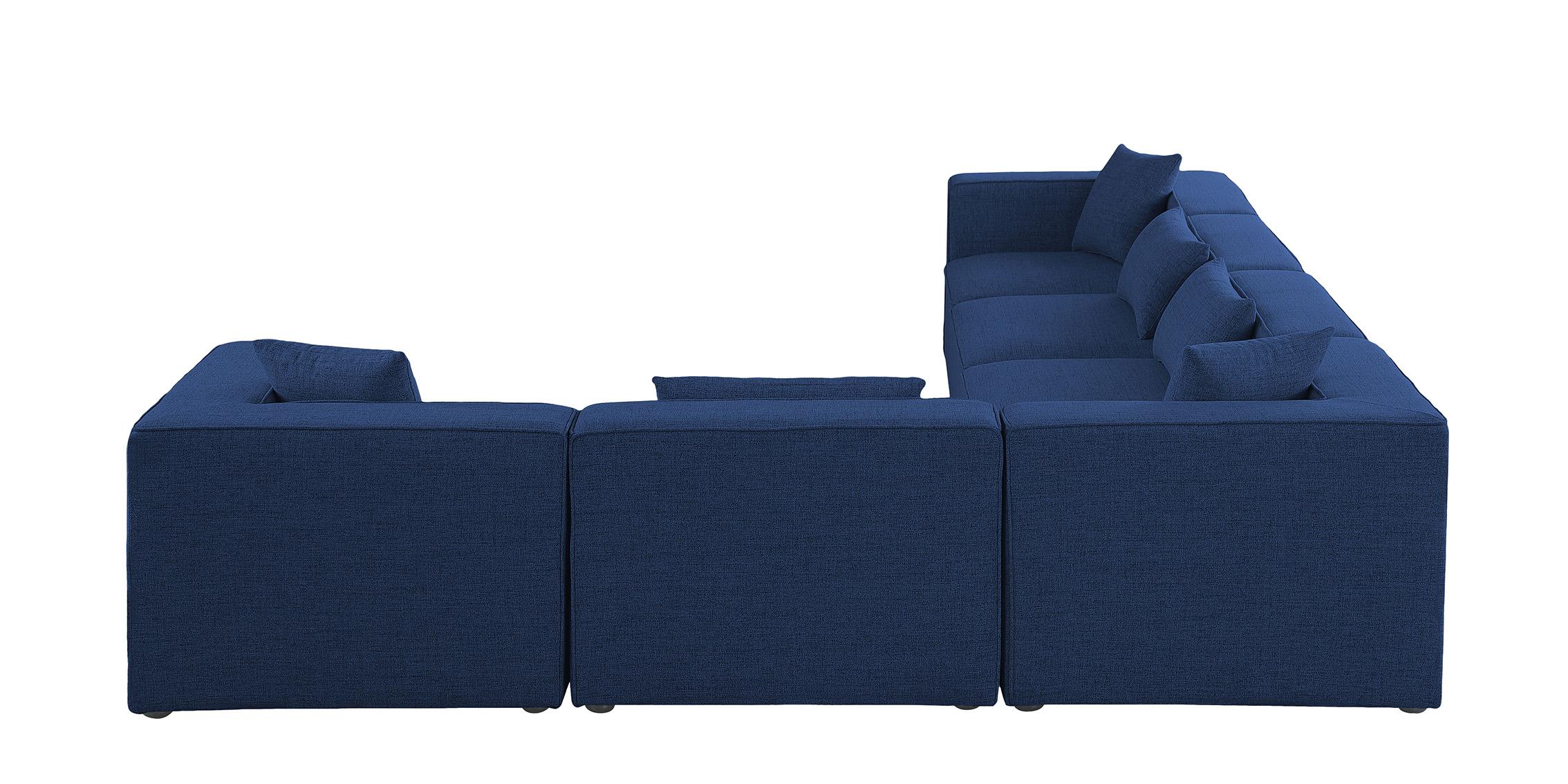 

    
630Navy-Sec6A Meridian Furniture Modular Sectional Sofa
