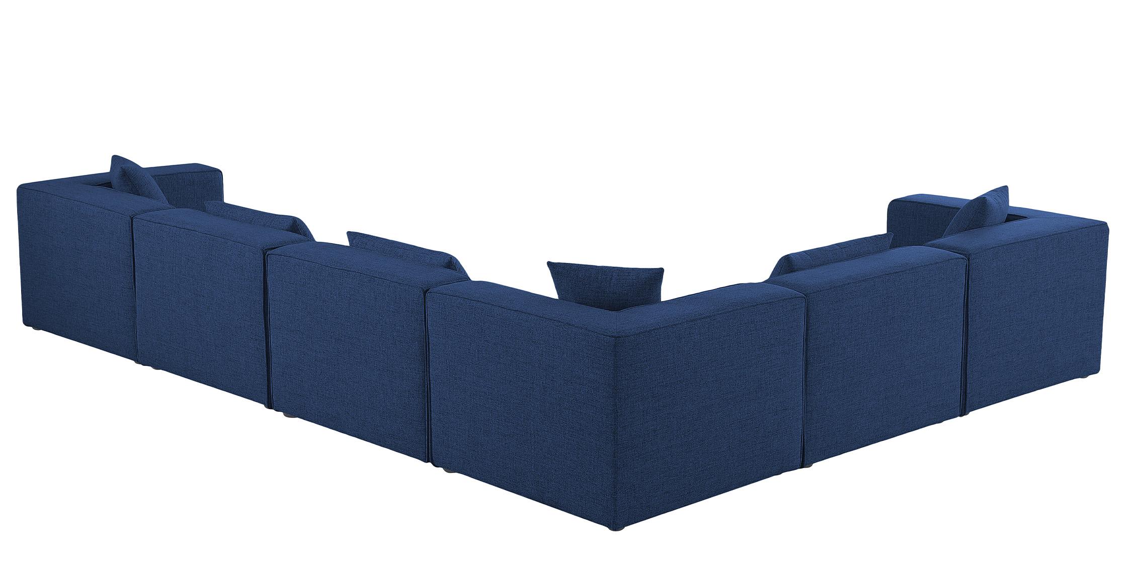 

        
Meridian Furniture CUBE 630Navy-Sec6A Modular Sectional Sofa Navy Linen 94308264240
