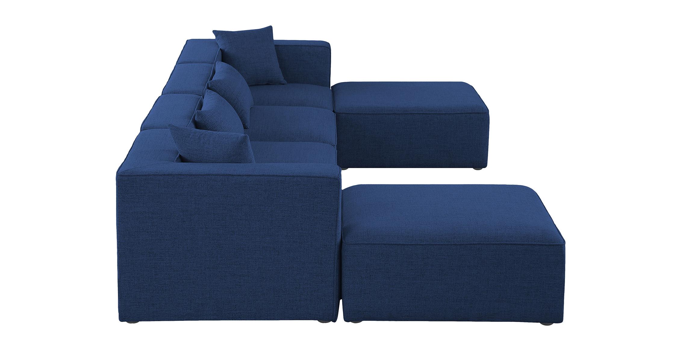 

        
Meridian Furniture CUBE 630Navy-Sec6B Modular Sectional Sofa Navy Linen 94308264271
