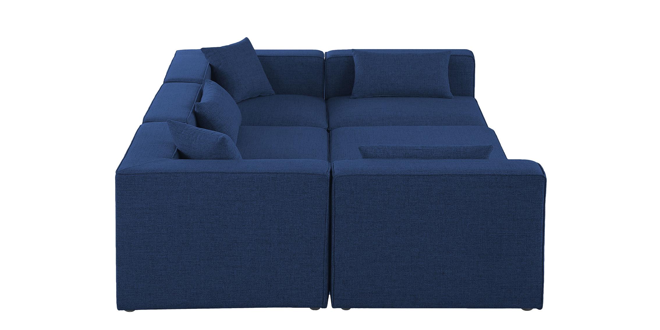 

        
Meridian Furniture CUBE 630Navy-Sec6C Modular Sectional Sofa Navy Linen 94308264301
