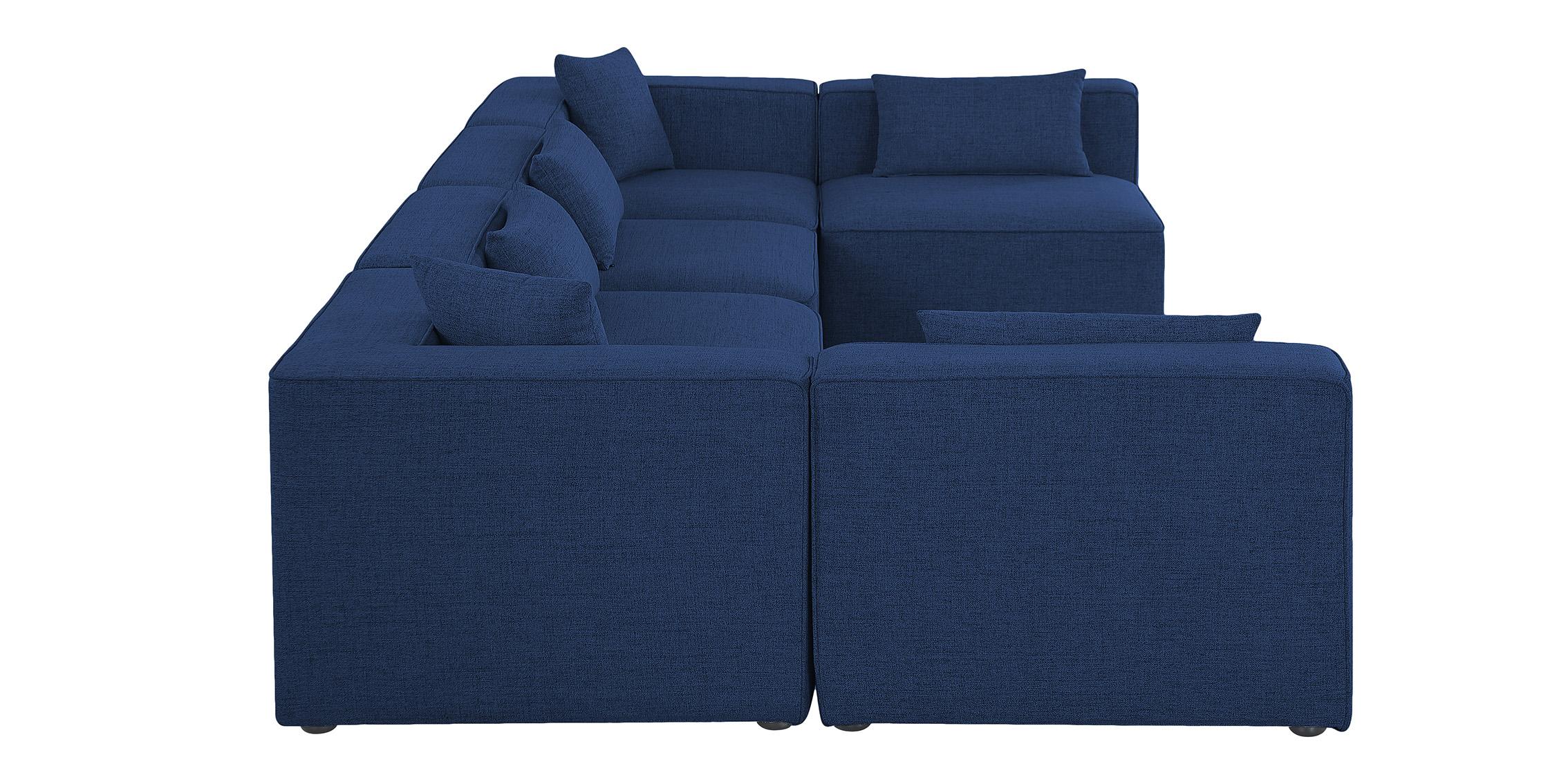 

        
Meridian Furniture CUBE 630Navy-Sec6D Modular Sectional Sofa Navy Linen 094308267050
