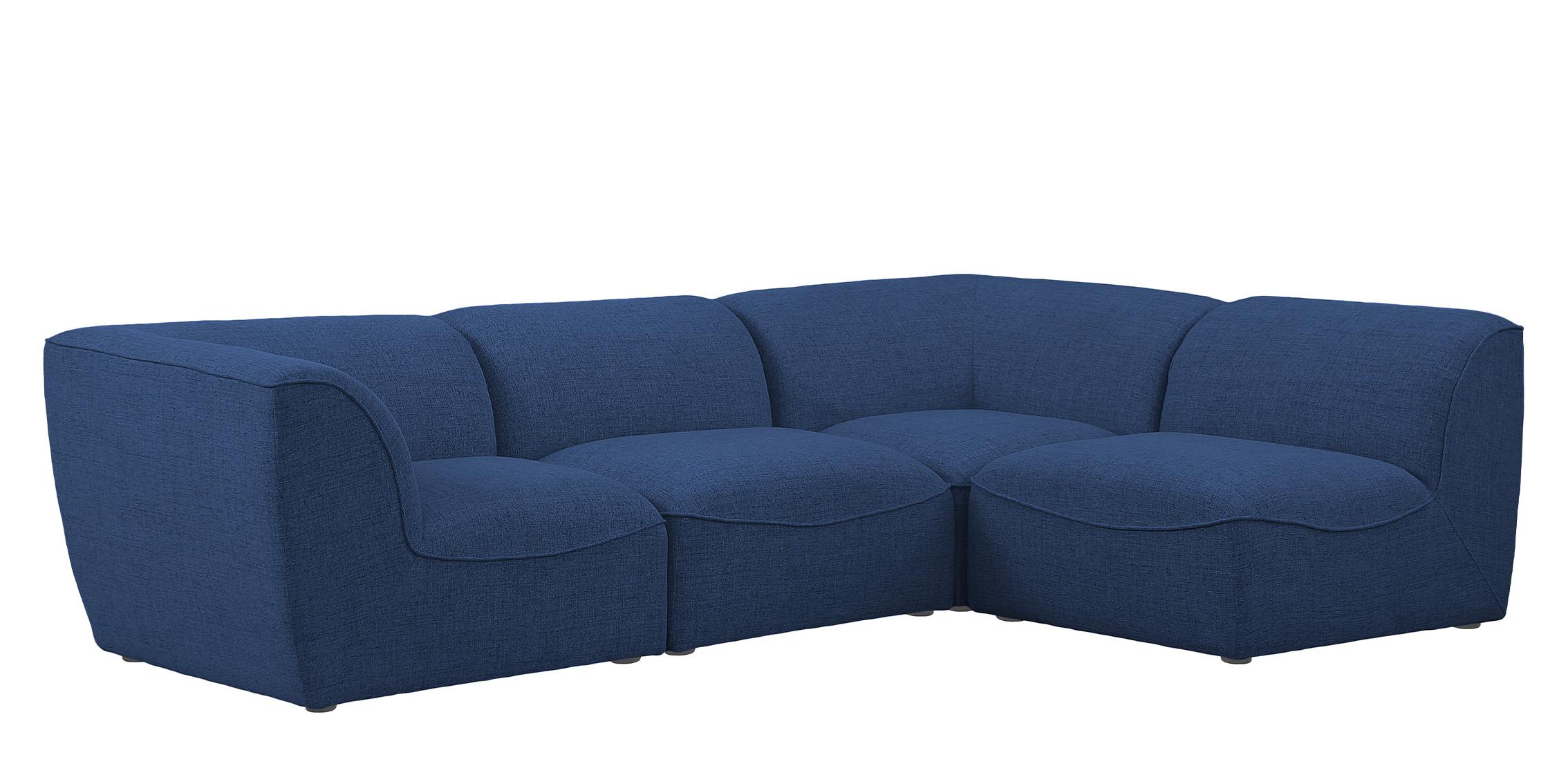 

        
Meridian Furniture MIRAMAR 683Navy-Sec4B Modular Sectional Sofa Navy Linen 094308267111
