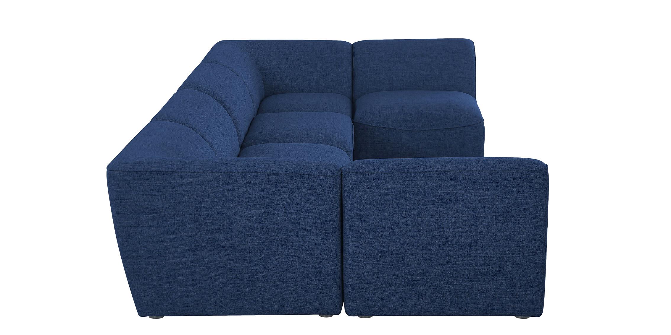 

        
Meridian Furniture MIRAMAR 683Navy-Sec6D Modular Sectional Sofa Navy Linen 094308267173
