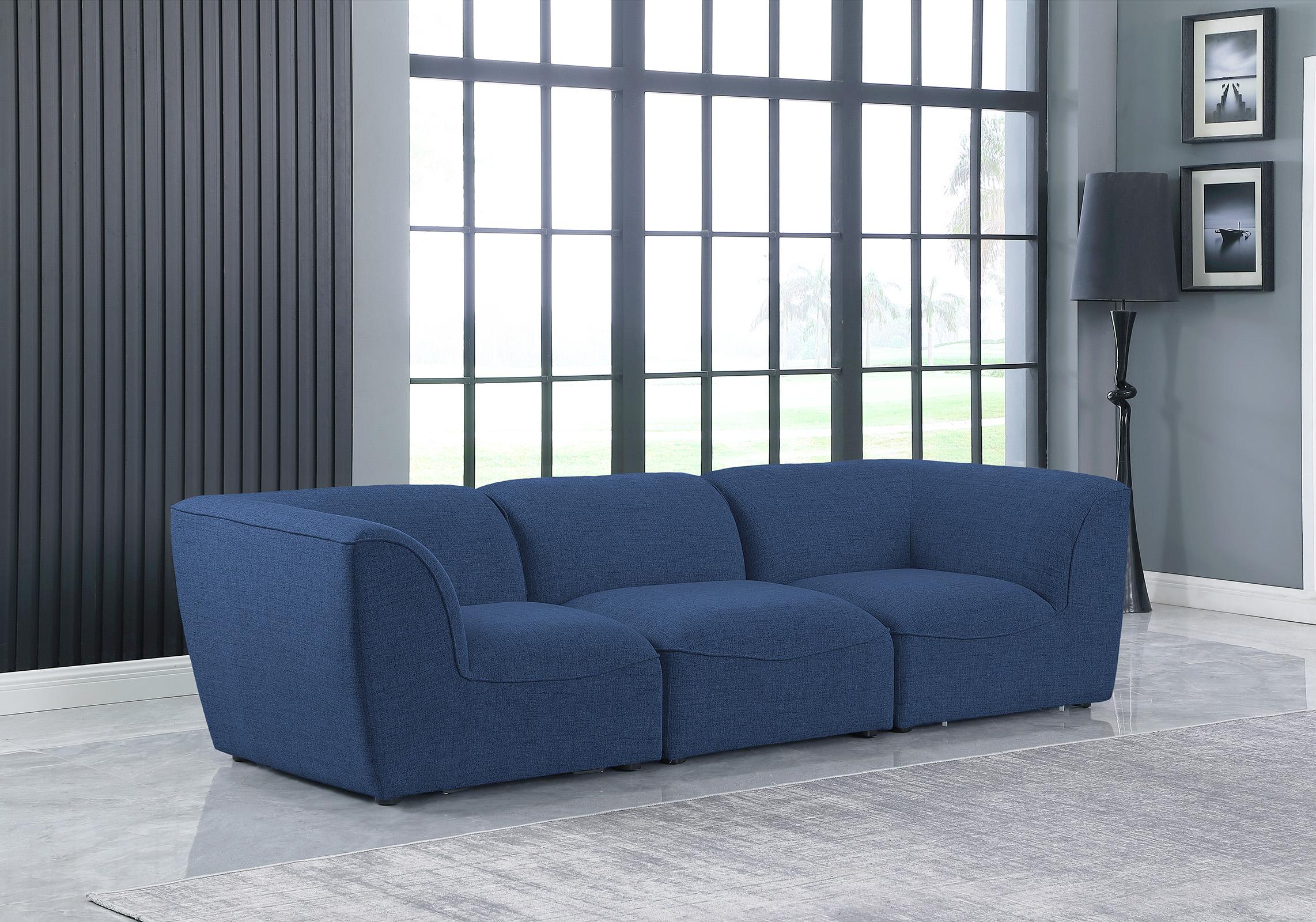 

    
NAVY Linen Modular Sofa MIRAMAR 683Navy-S109 Meridian Contemporary Modern
