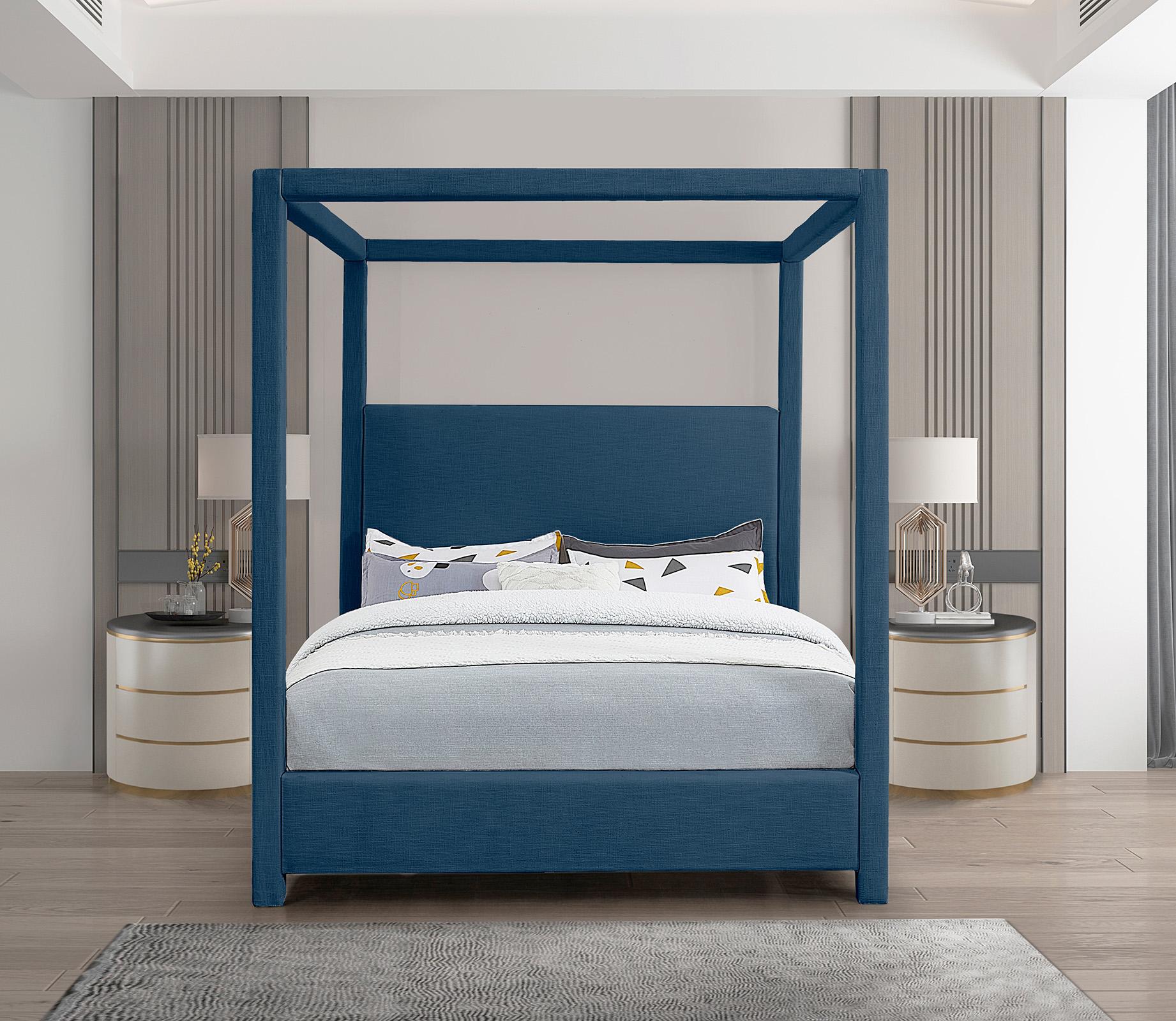 

    
Meridian Furniture EmersonNavy-Q Canopy Bed Navy EmersonNavy-Q
