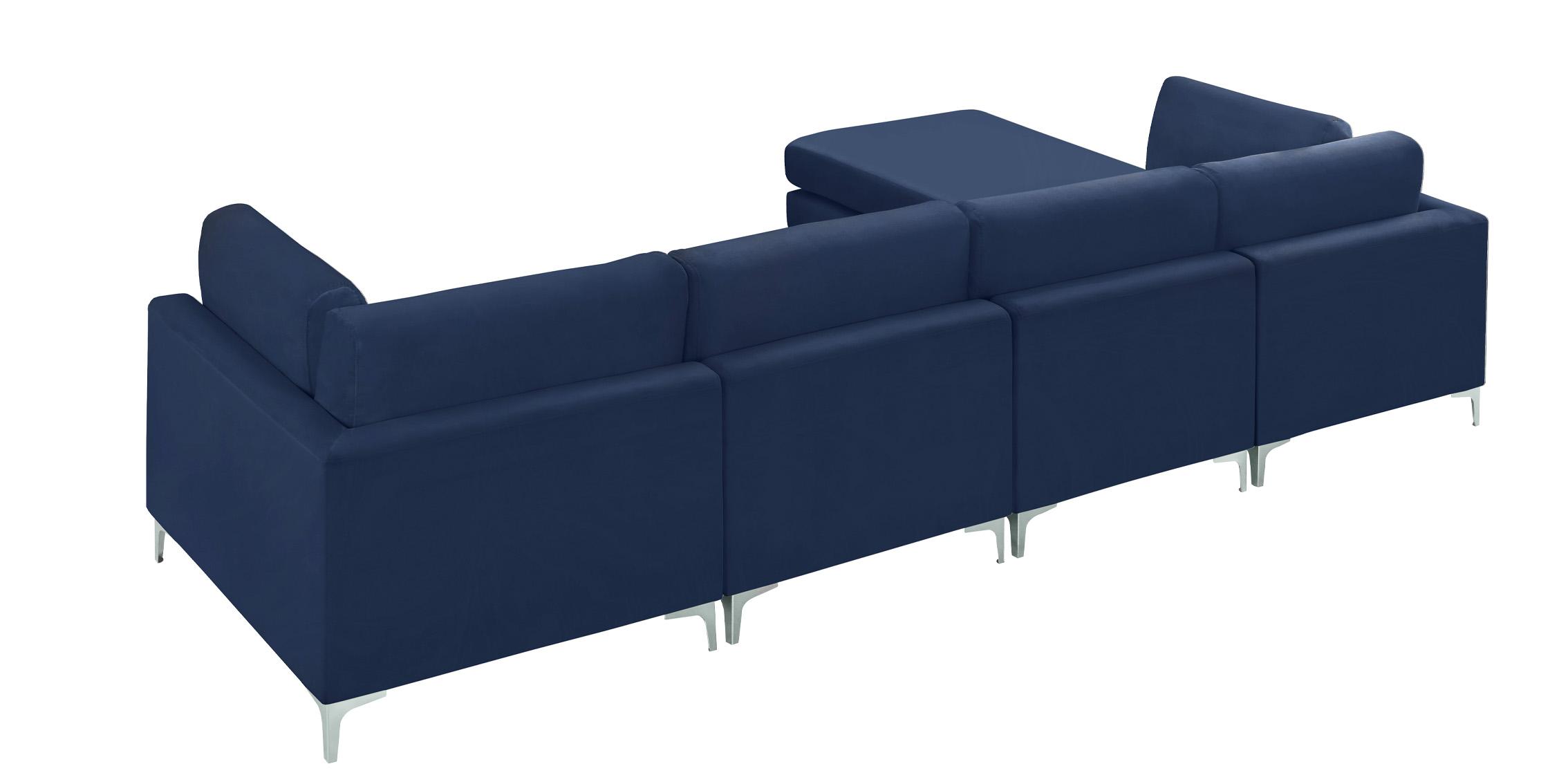 

        
Meridian Furniture JULIA 605Navy-Sec5A Modular Sectional Sofa Navy Velvet 753359809502
