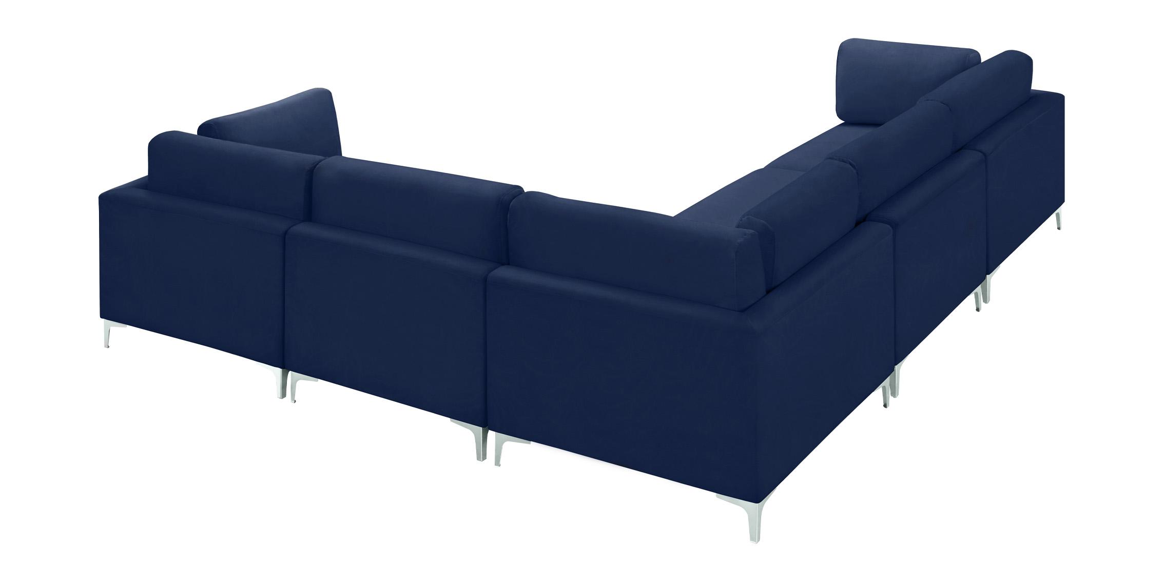 

        
Meridian Furniture JULIA 605Navy-Sec5C Modular Sectional Sofa Navy Velvet 753359809526
