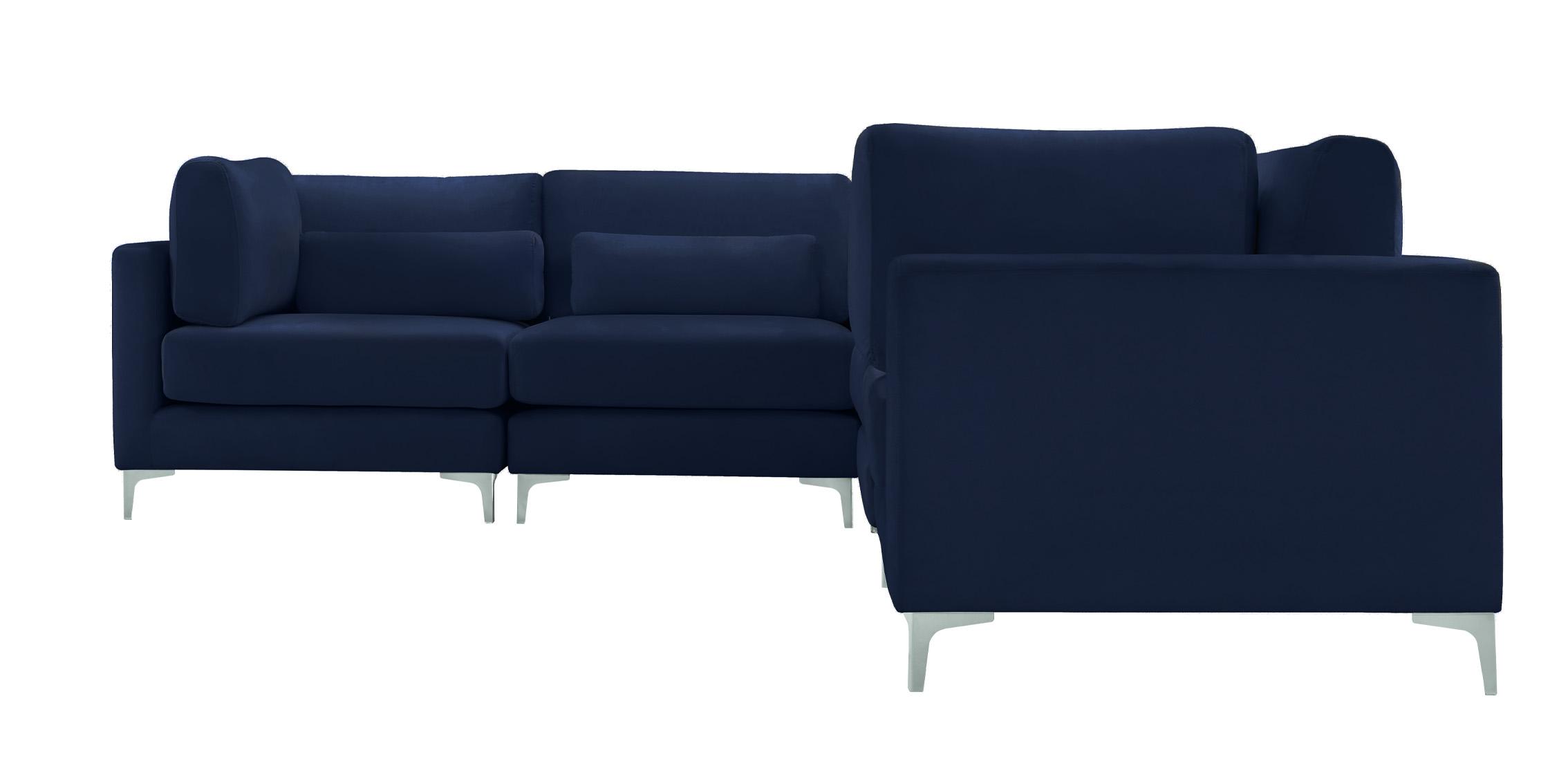 

    
605Navy-Sec6A Meridian Furniture Modular Sectional Sofa

