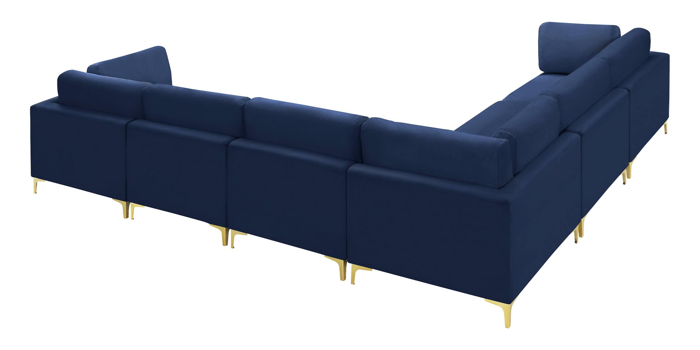 

        
Meridian Furniture JULIA 605Navy-Sec6A Modular Sectional Sofa Navy Velvet 753359809533
