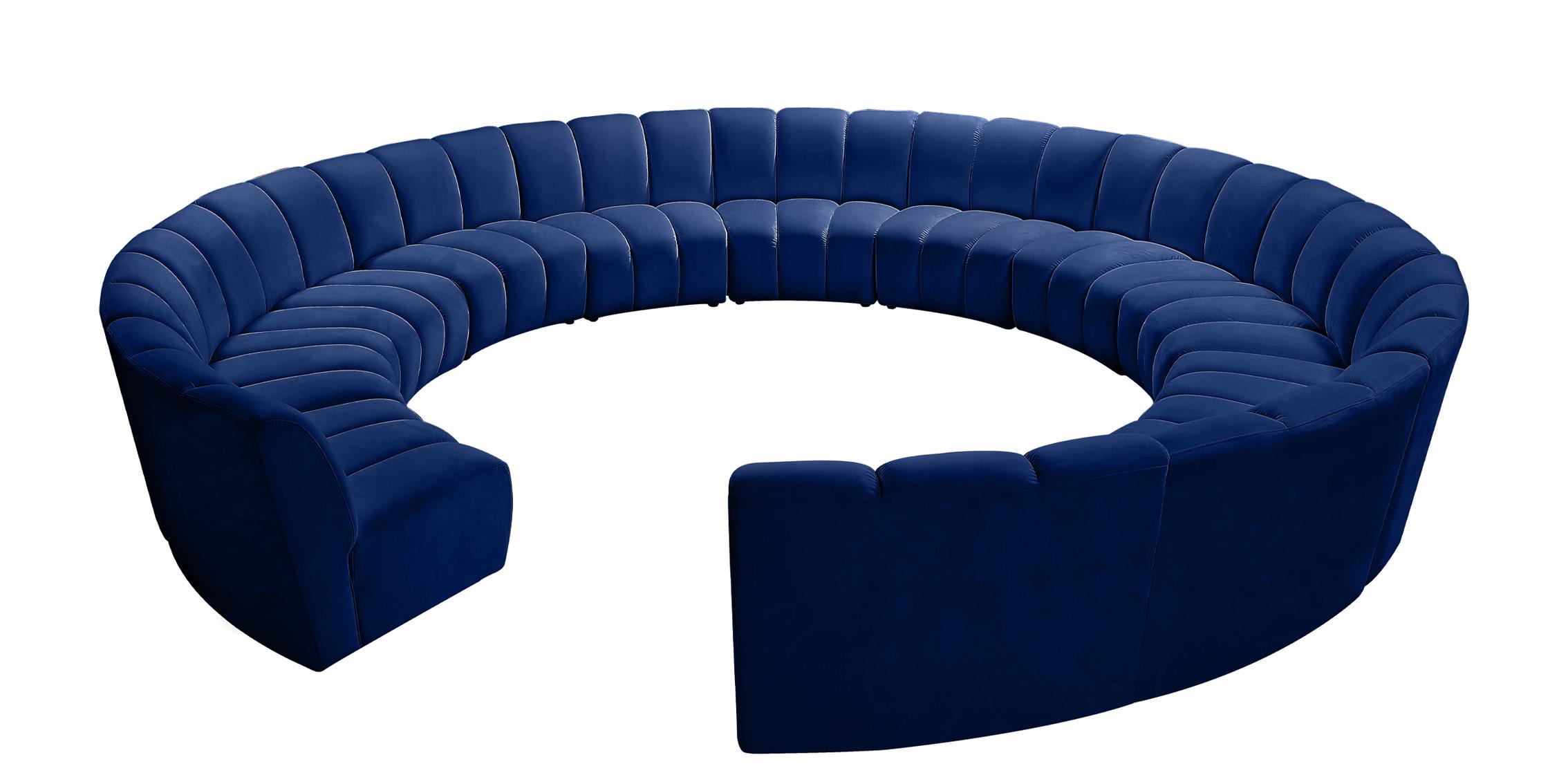 

        
Meridian Furniture INFINITY 638Navy-12PC Modular Sectional Sofa Navy Velvet 753359803883
