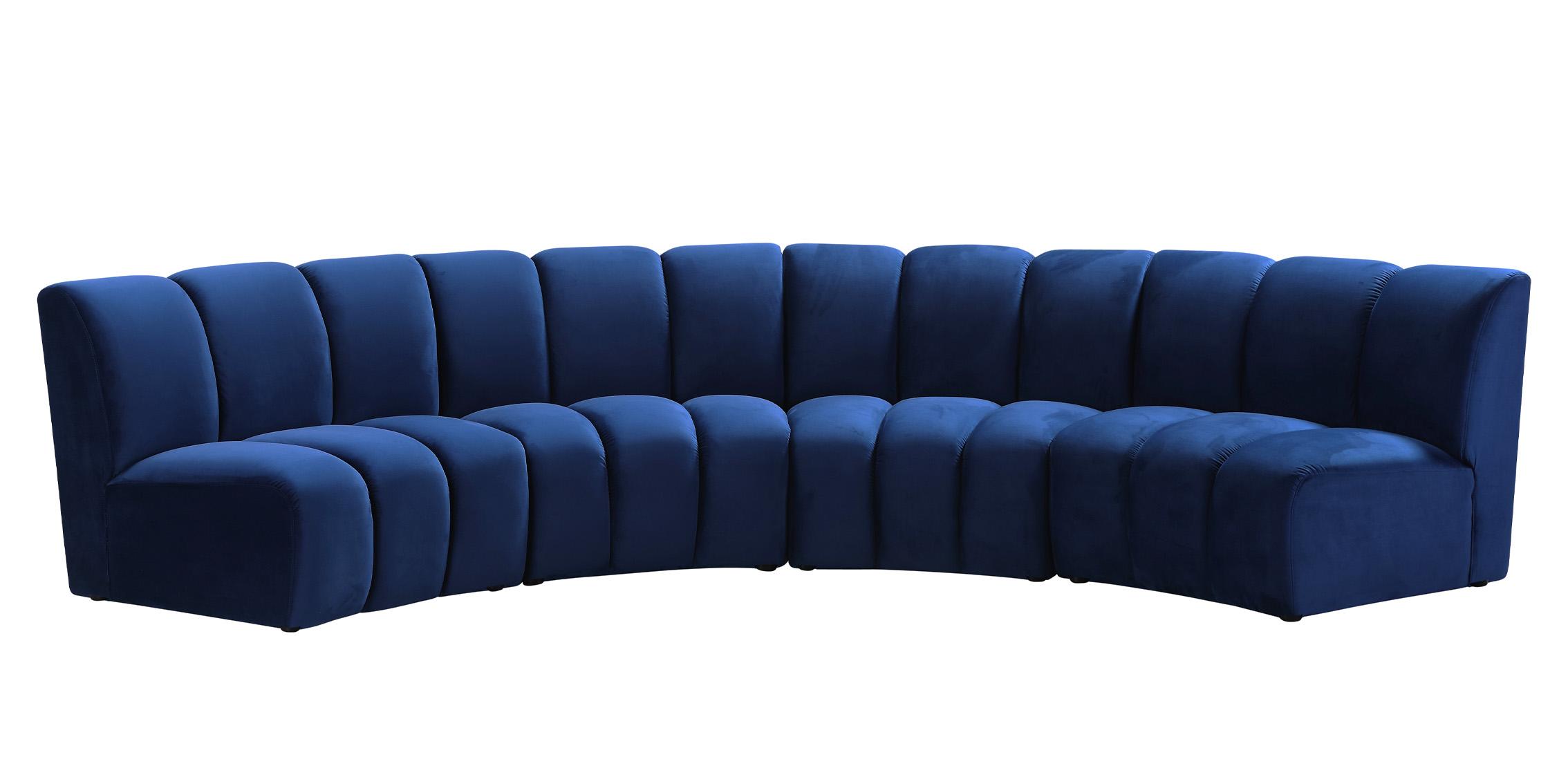 

    
638Navy-4PC Meridian Furniture Modular Sectional Sofa
