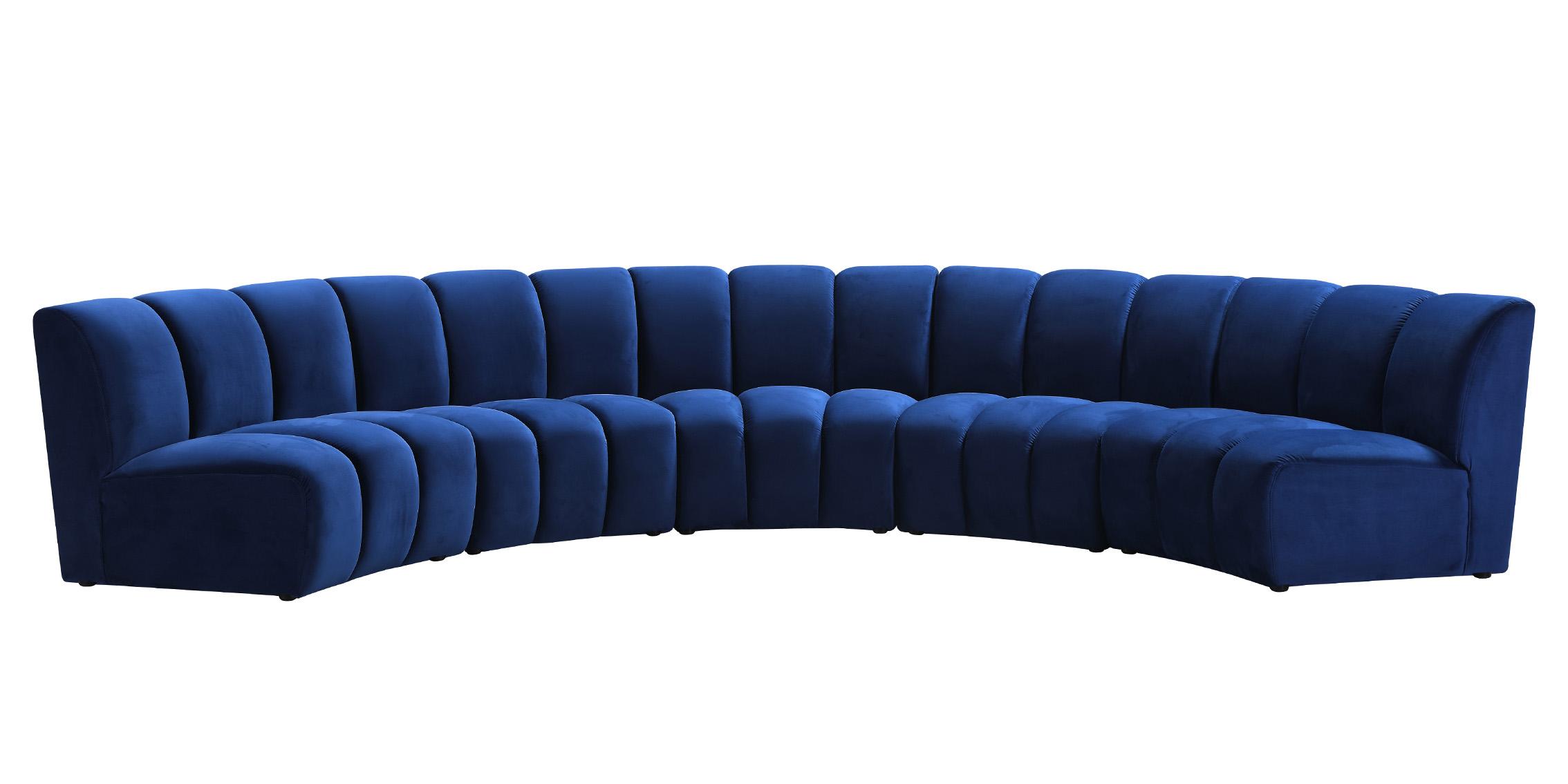 

    
638Navy-5PC Meridian Furniture Modular Sectional Sofa
