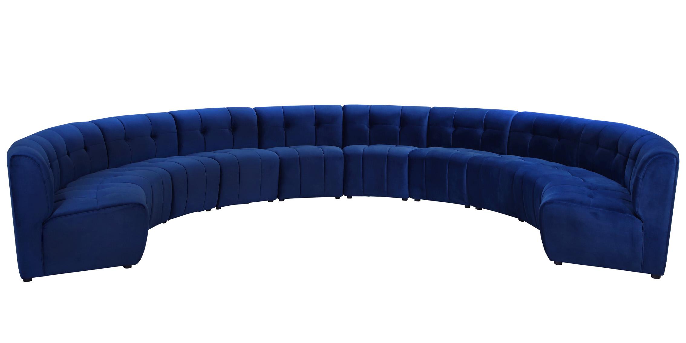 

        
Meridian Furniture LIMITLESS 645Navy-10PC Modular Sectional Sofa Navy Velvet 753359807898
