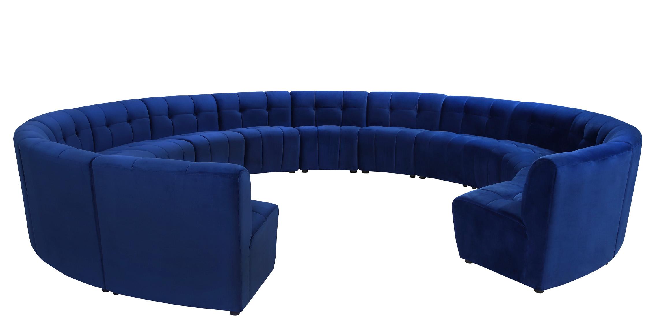 

        
Meridian Furniture LIMITLESS 645Navy-14PC Modular Sectional Sofa Navy Velvet 753359807256
