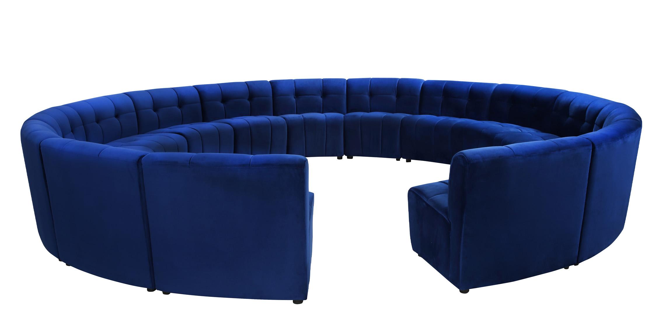 

        
Meridian Furniture LIMITLESS 645Navy-15PC Modular Sectional Sofa Navy Velvet 753359809076
