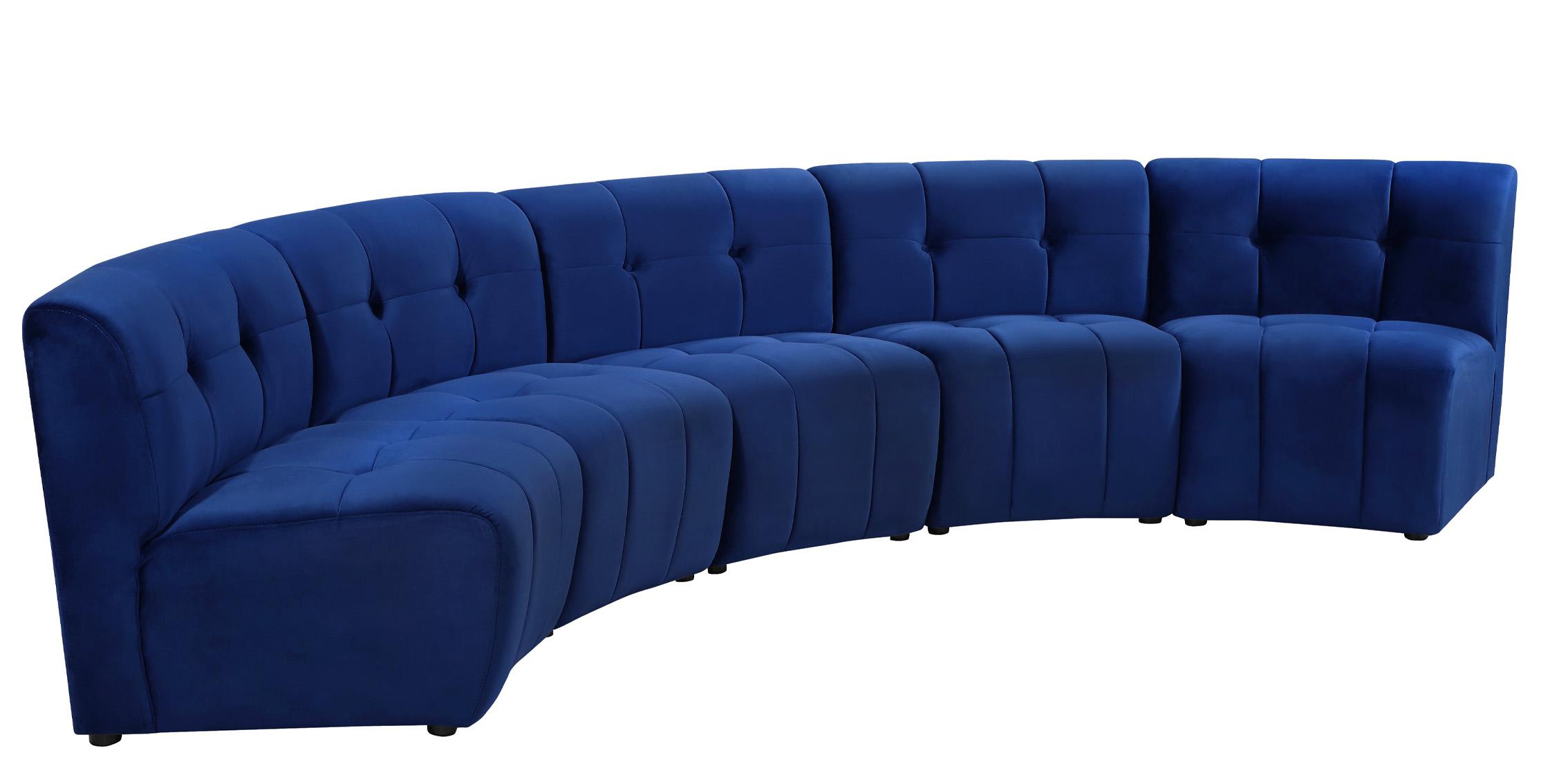 

        
Meridian Furniture LIMITLESS 645Navy-5PC Modular Sectional Sofa Navy Velvet 753359807843
