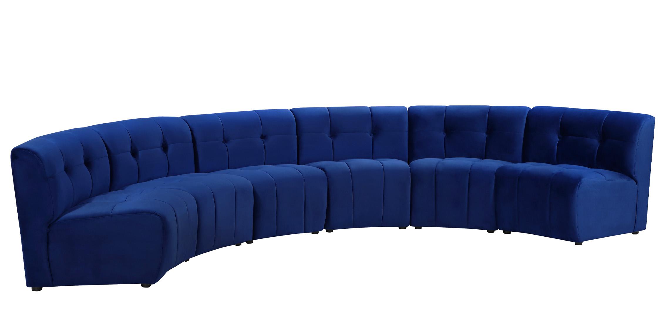 

        
Meridian Furniture LIMITLESS 645Navy-6PC Modular Sectional Sofa Navy Velvet 753359807850
