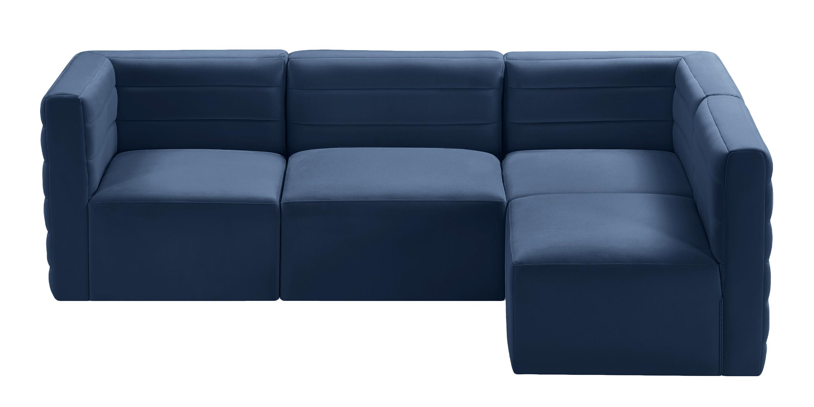 

        
Meridian Furniture Quincy 677Navy-Sec4A Modular Sectional Sofa Navy Velvet 94308261874
