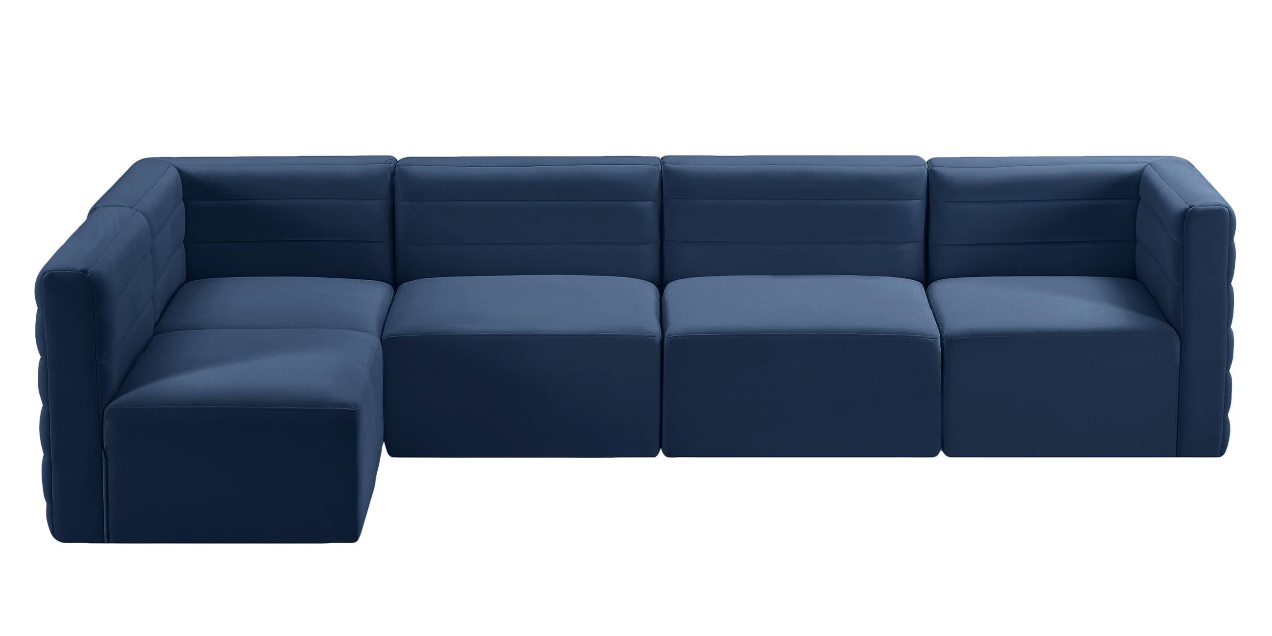 

        
Meridian Furniture Quincy 677Navy-Sec5A Modular Sectional Sofa Navy Velvet 94308261881
