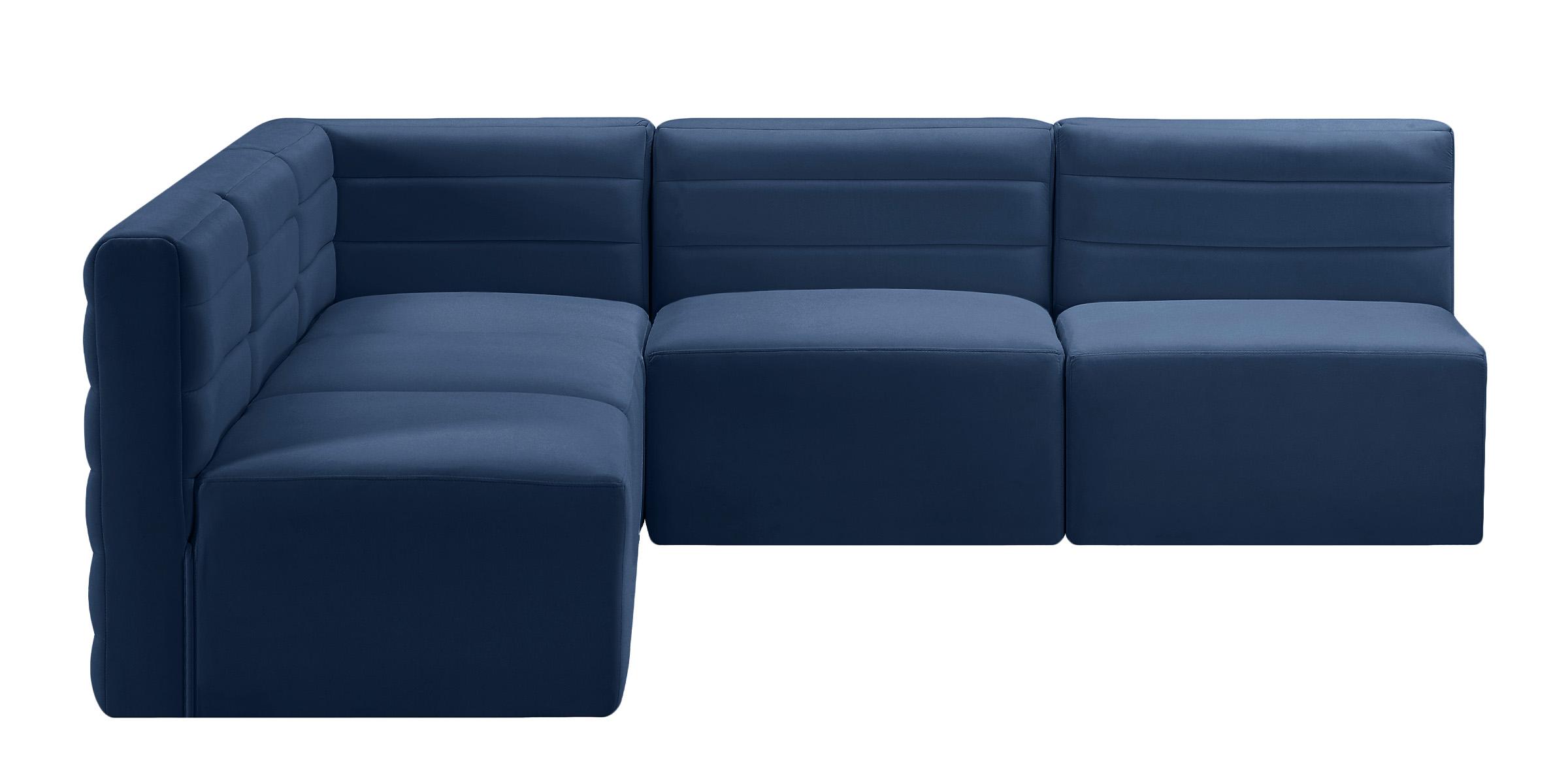 

        
Meridian Furniture Quincy 677Navy-Sec5B Modular Sectional Sofa Navy Velvet 94308261898
