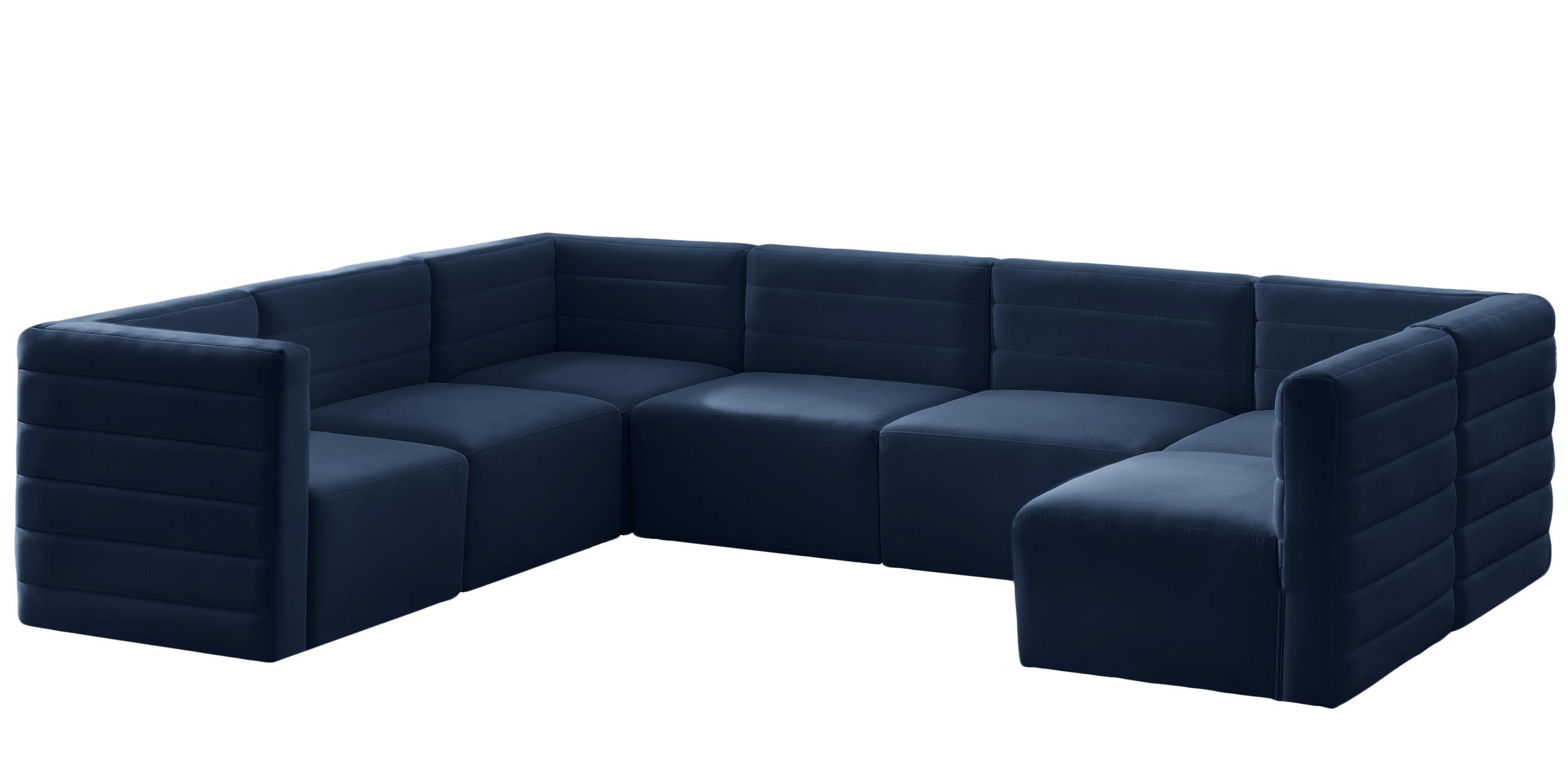

        
Meridian Furniture Quincy 677Navy-Sec7A Modular Sectional Sofa Navy Velvet 94308261935
