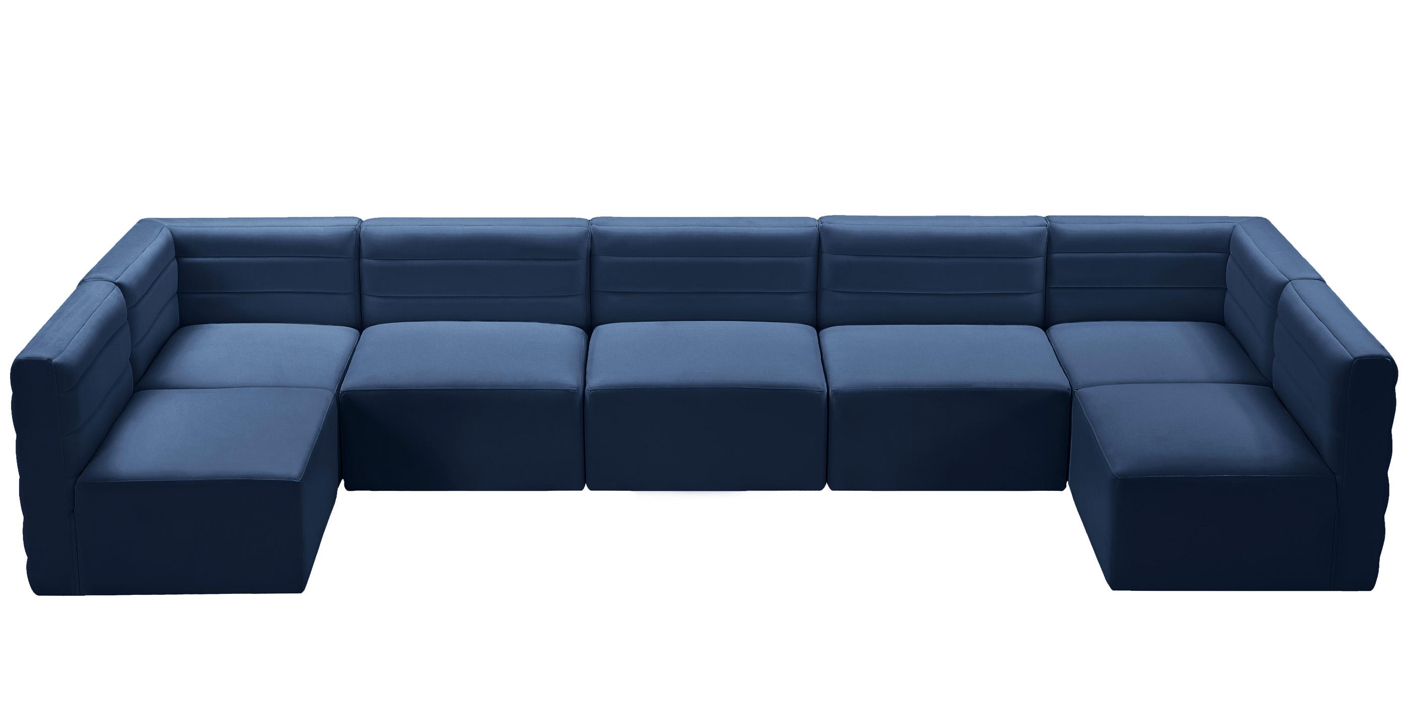 

        
Meridian Furniture Quincy 677Navy-Sec7B Modular Sectional Sofa Navy Velvet 94308261942
