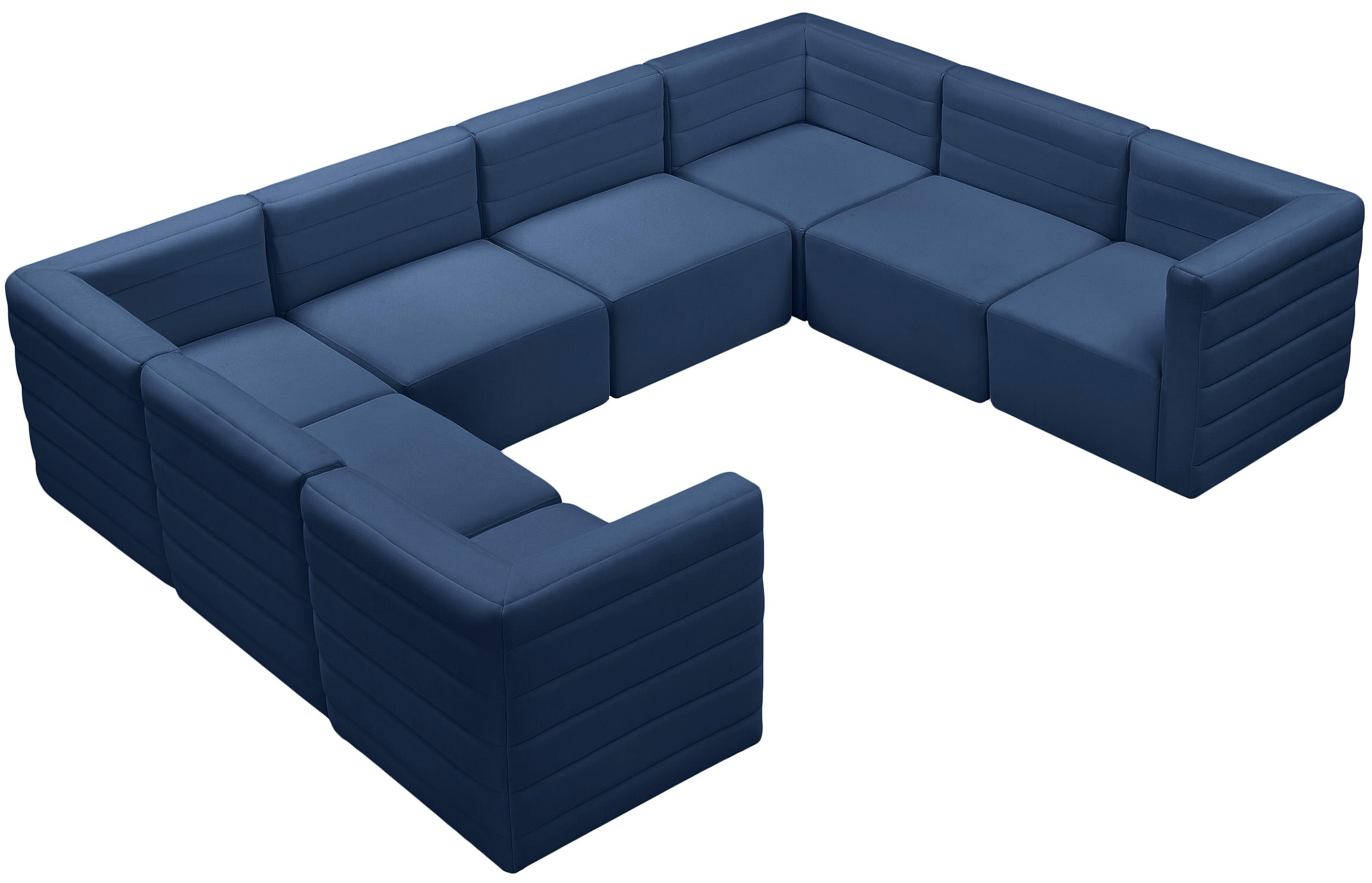 

        
Meridian Furniture Quincy 677Navy-Sec8A Modular Sectional Sofa Navy Velvet 94308261959
