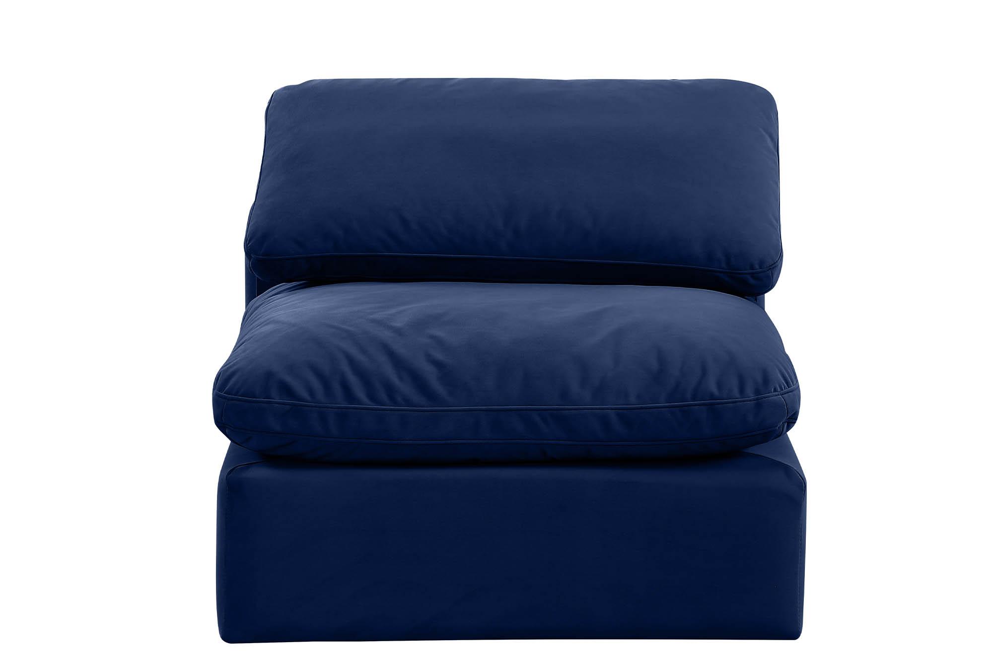

        
Meridian Furniture INDULGE 147Navy-Armless Armless Chair Navy Velvet 094308313580

