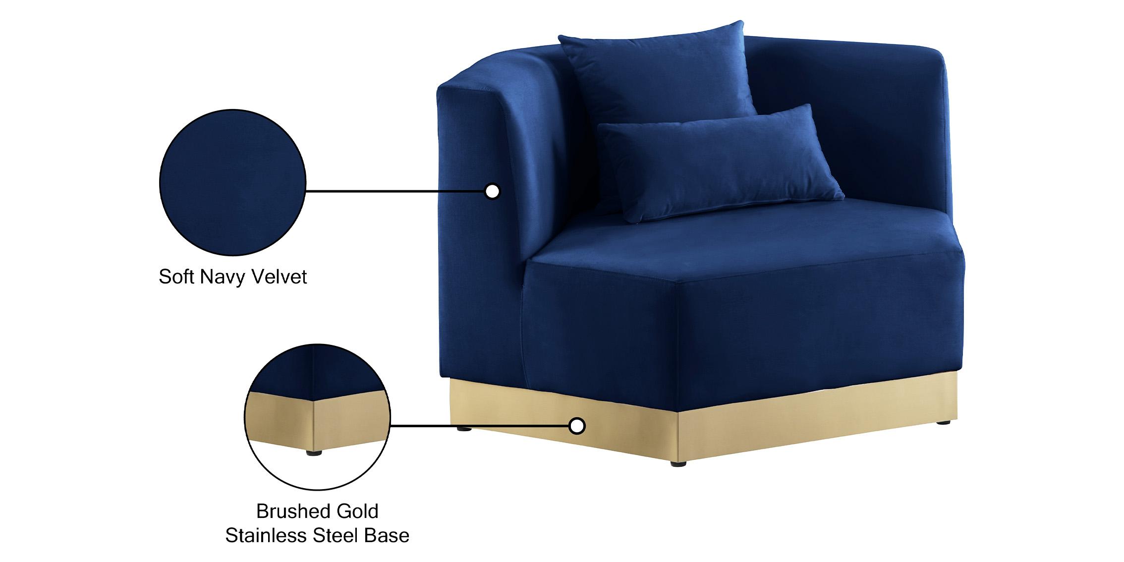 

        
Meridian Furniture MARQUIS 600Navy-C Arm Chairs Navy blue Velvet 753359800325
