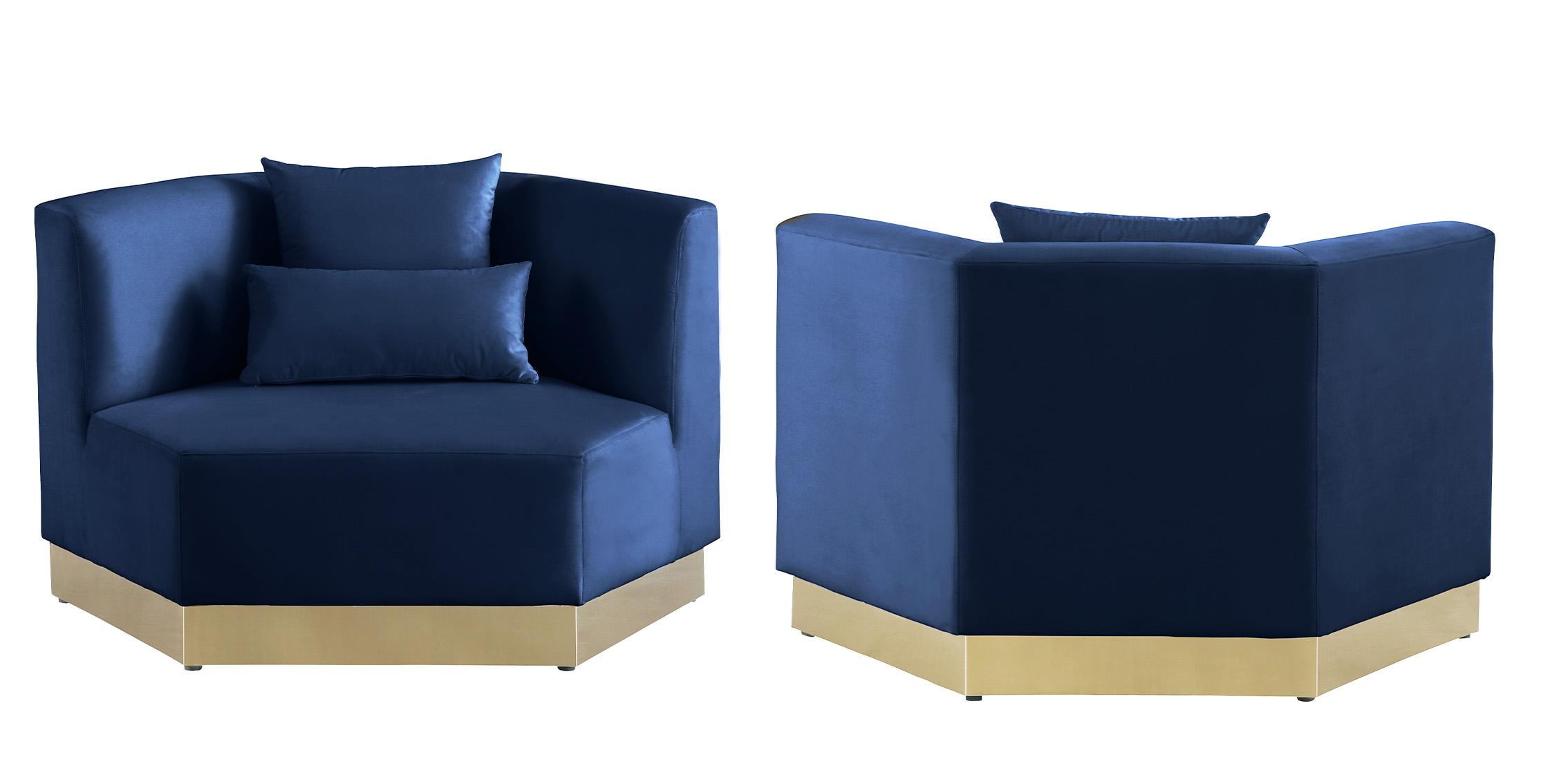 

    
Navy Velvet Chair Set 2Pcs MARQUIS 600Navy-C Meridian Contemporary Modern
