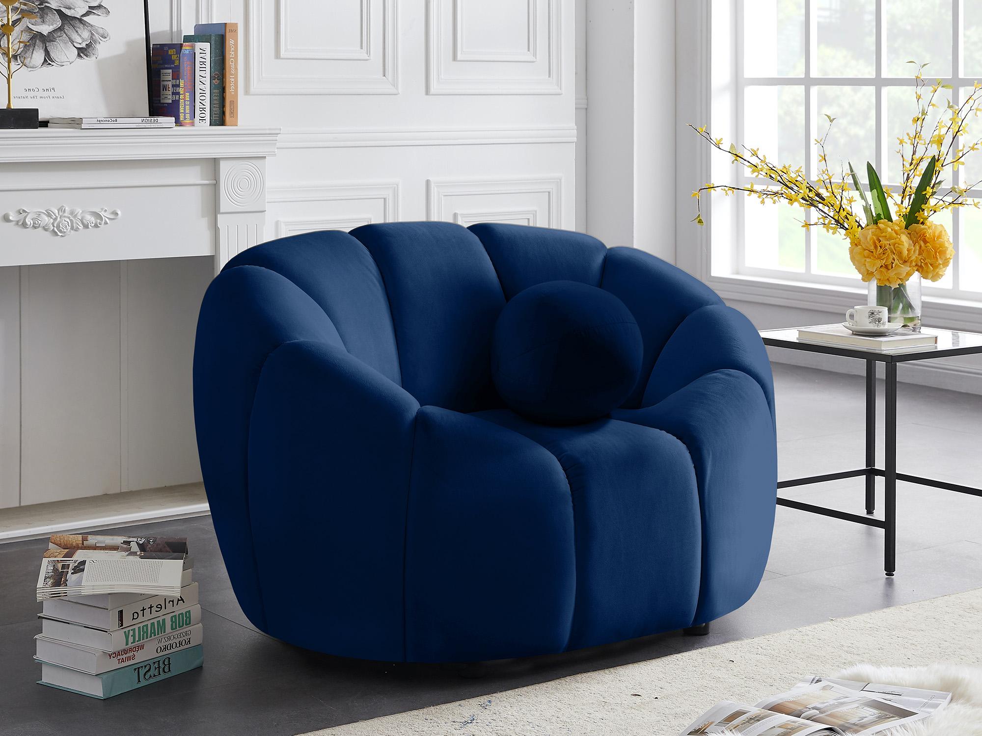 

        
Meridian Furniture ELIJAH 613Navy-C Arm Chair Set Navy Velvet 094308255811
