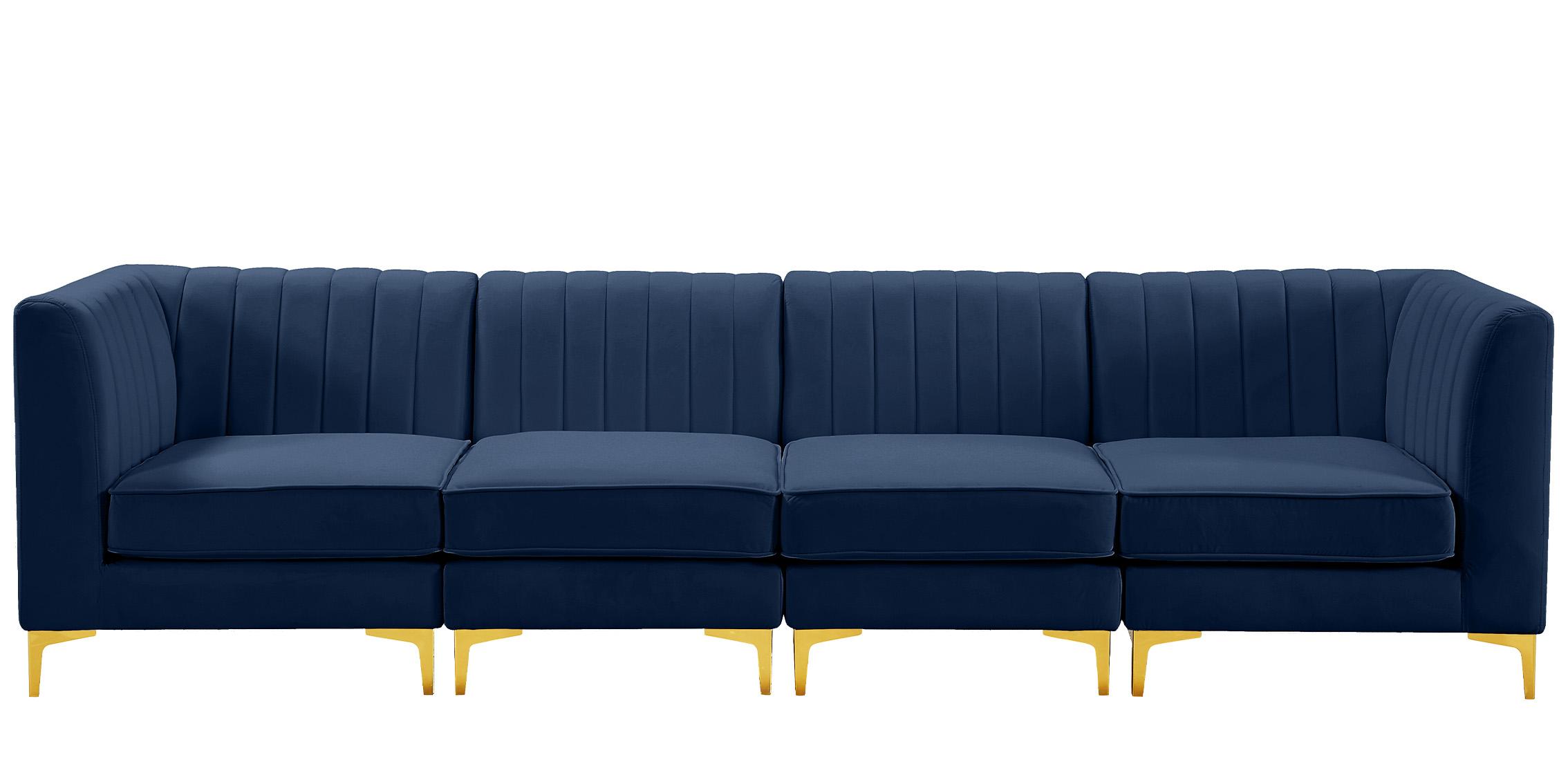 

        
Meridian Furniture ALINA 604Navy-S119 Modular Sectional Sofa Navy Velvet 94308258942
