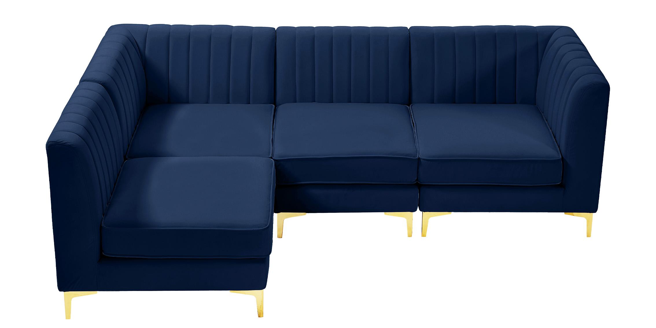 

    
604Navy-Sec4A Meridian Furniture Modular Sectional Sofa
