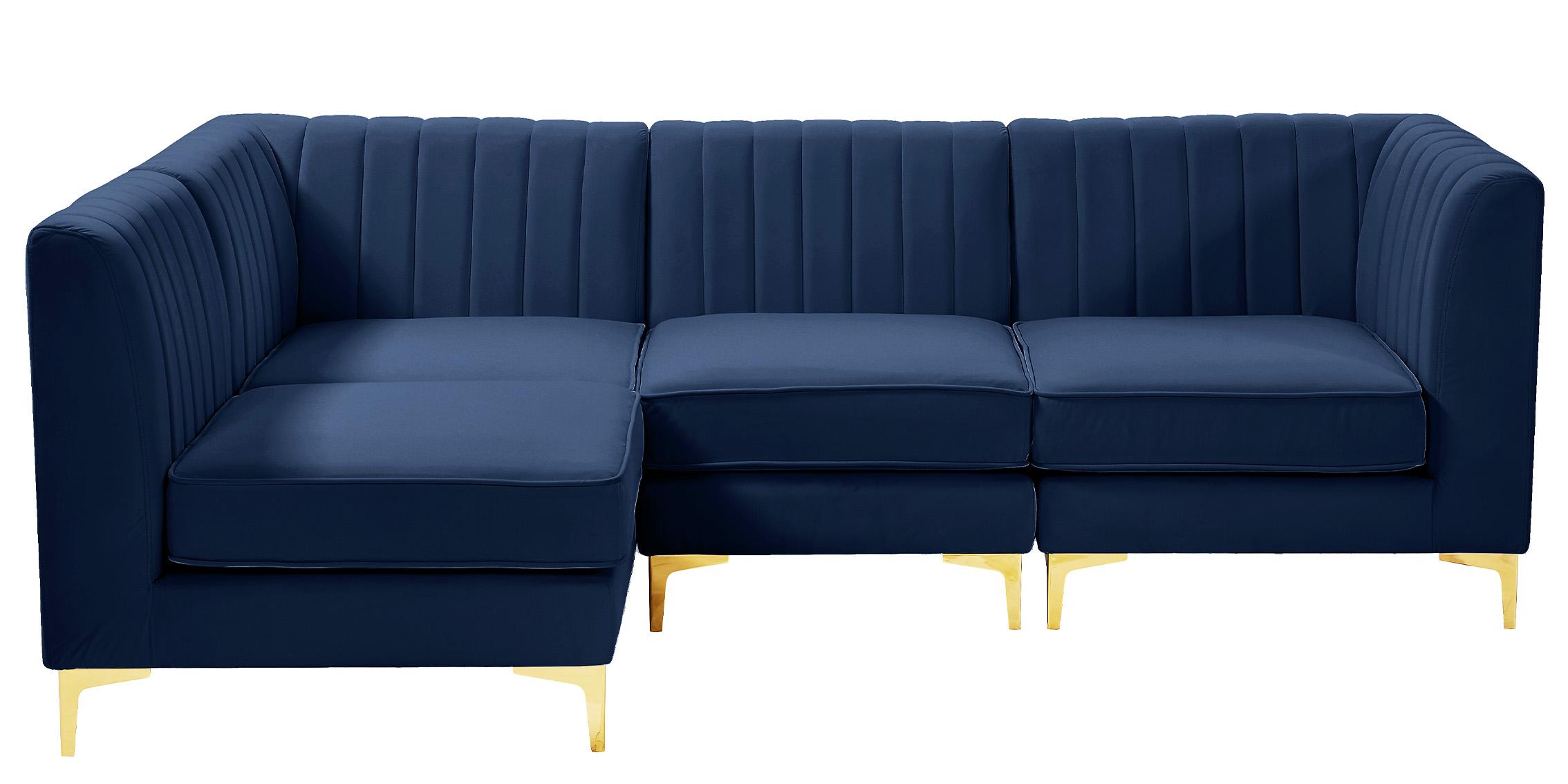 

        
Meridian Furniture ALINA 604Navy-Sec4A Modular Sectional Sofa Navy Velvet 94308258959
