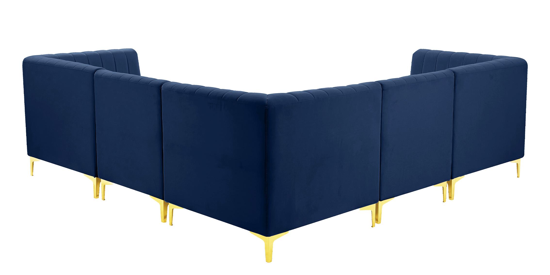 

        
Meridian Furniture ALINA 604Navy-Sec5C Modular Sectional Sofa Navy Velvet 94308258980
