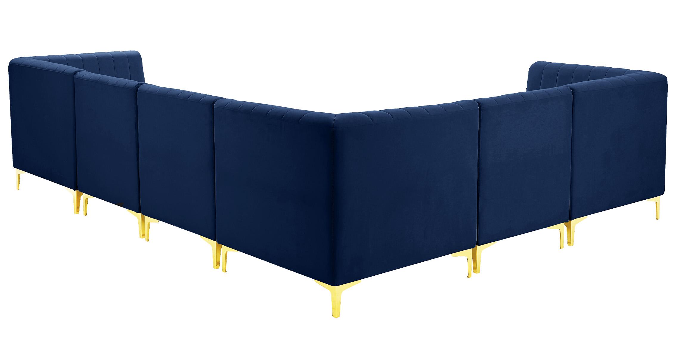 

        
Meridian Furniture ALINA 604Navy-Sec6A Modular Sectional Sofa Navy Velvet 94308258997
