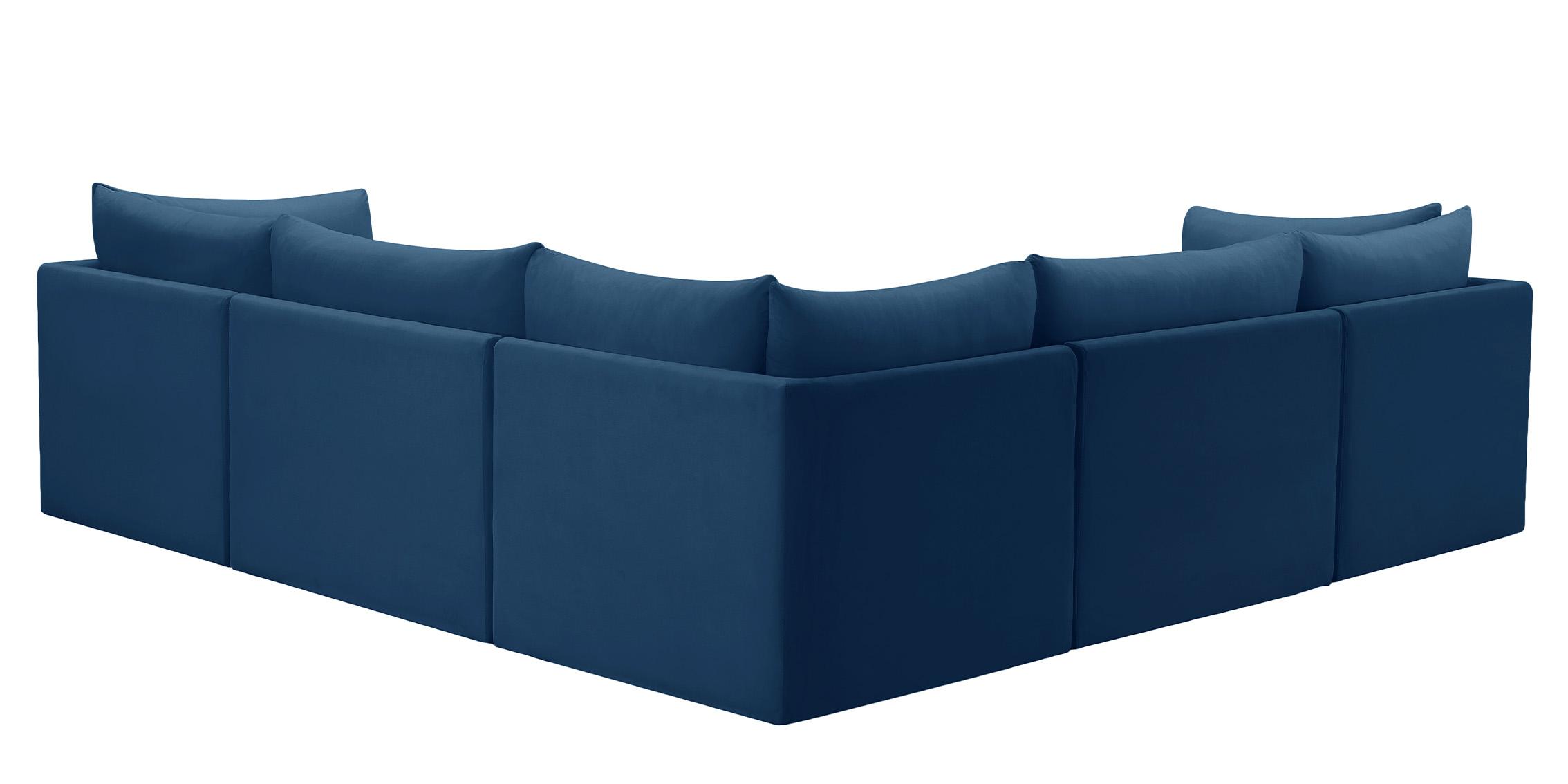 

        
Meridian Furniture JACOB 649Navy-Sec5C Modular Sectional Sofa Navy Velvet 94308259734
