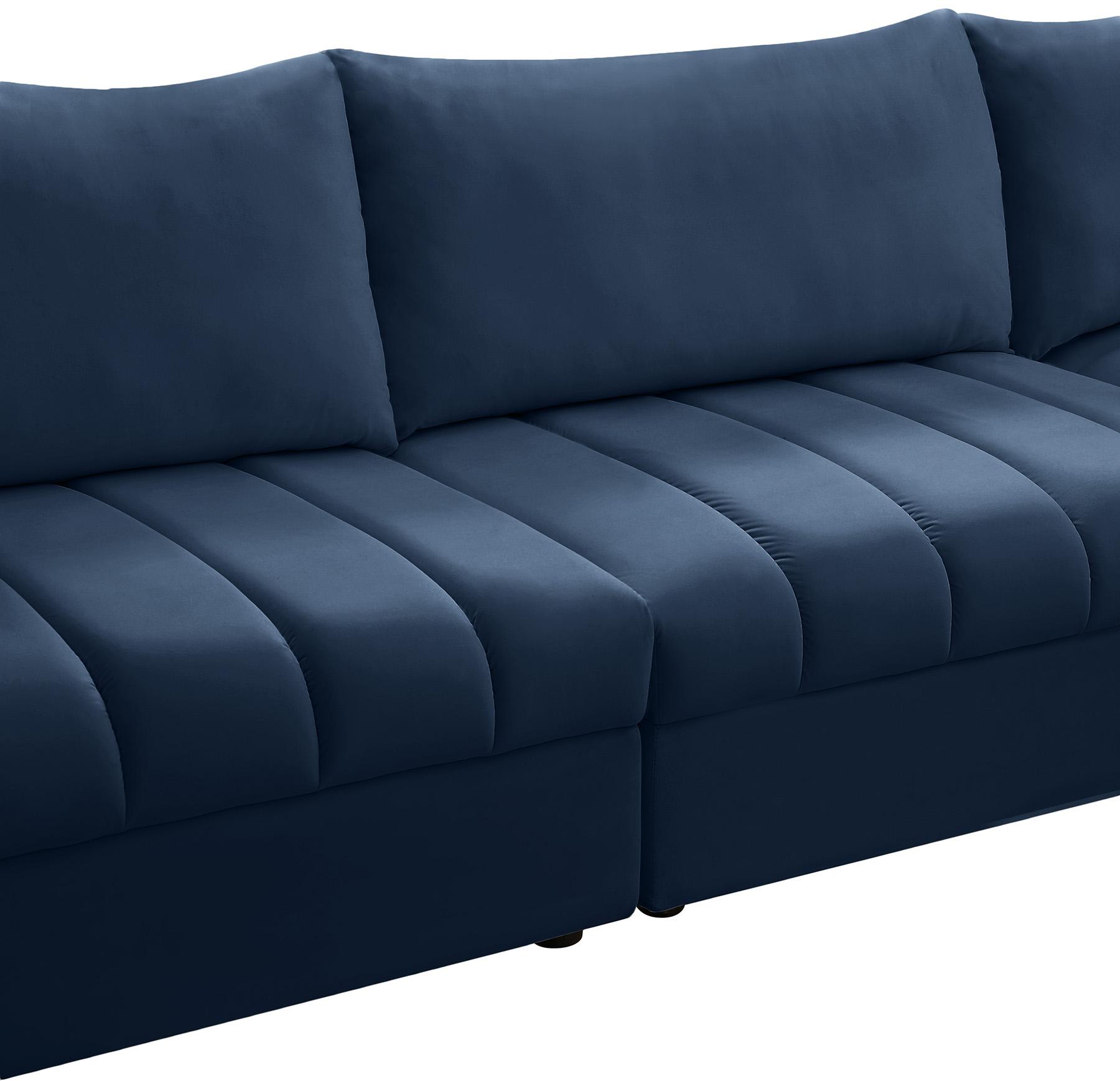 

    
649Navy-Sec6B Meridian Furniture Modular Sectional Sofa
