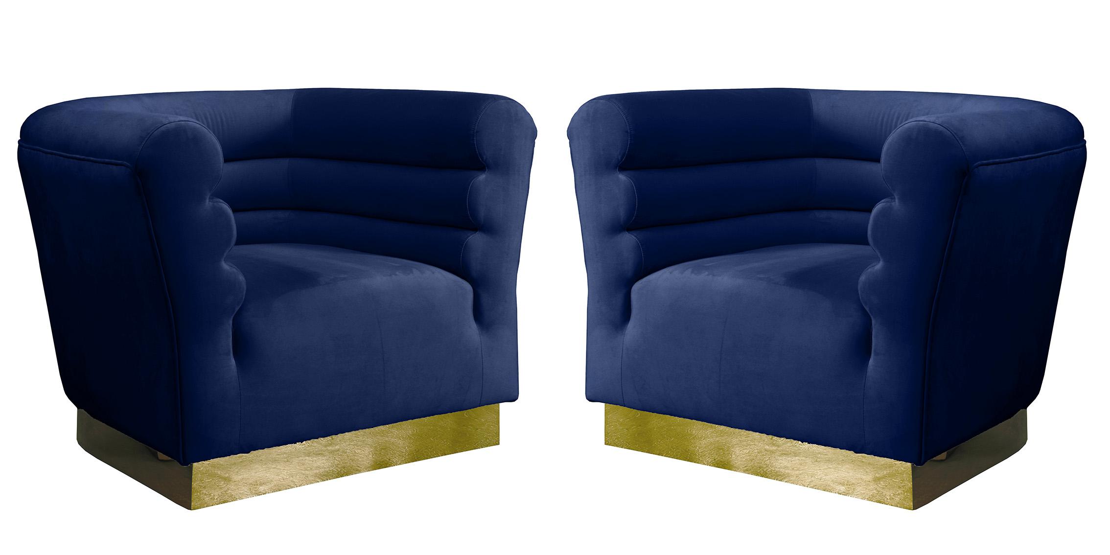 

    
669Navy-C Meridian Furniture Arm Chairs
