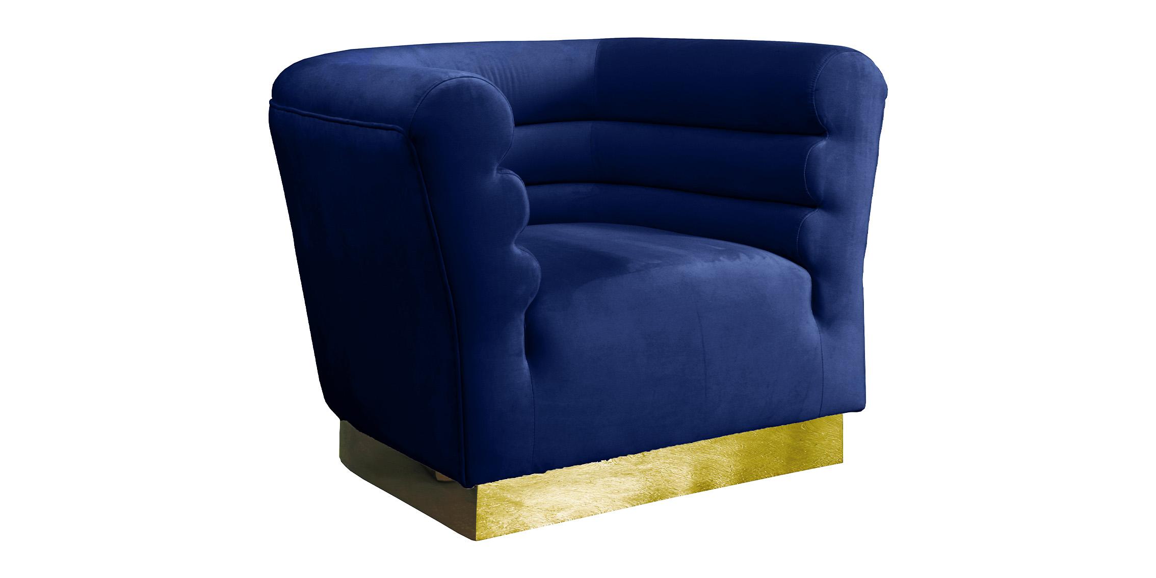 

    
Navy Velvet Channel Tufting Arm Chair BELLINI 669Navy Meridian Contemporary
