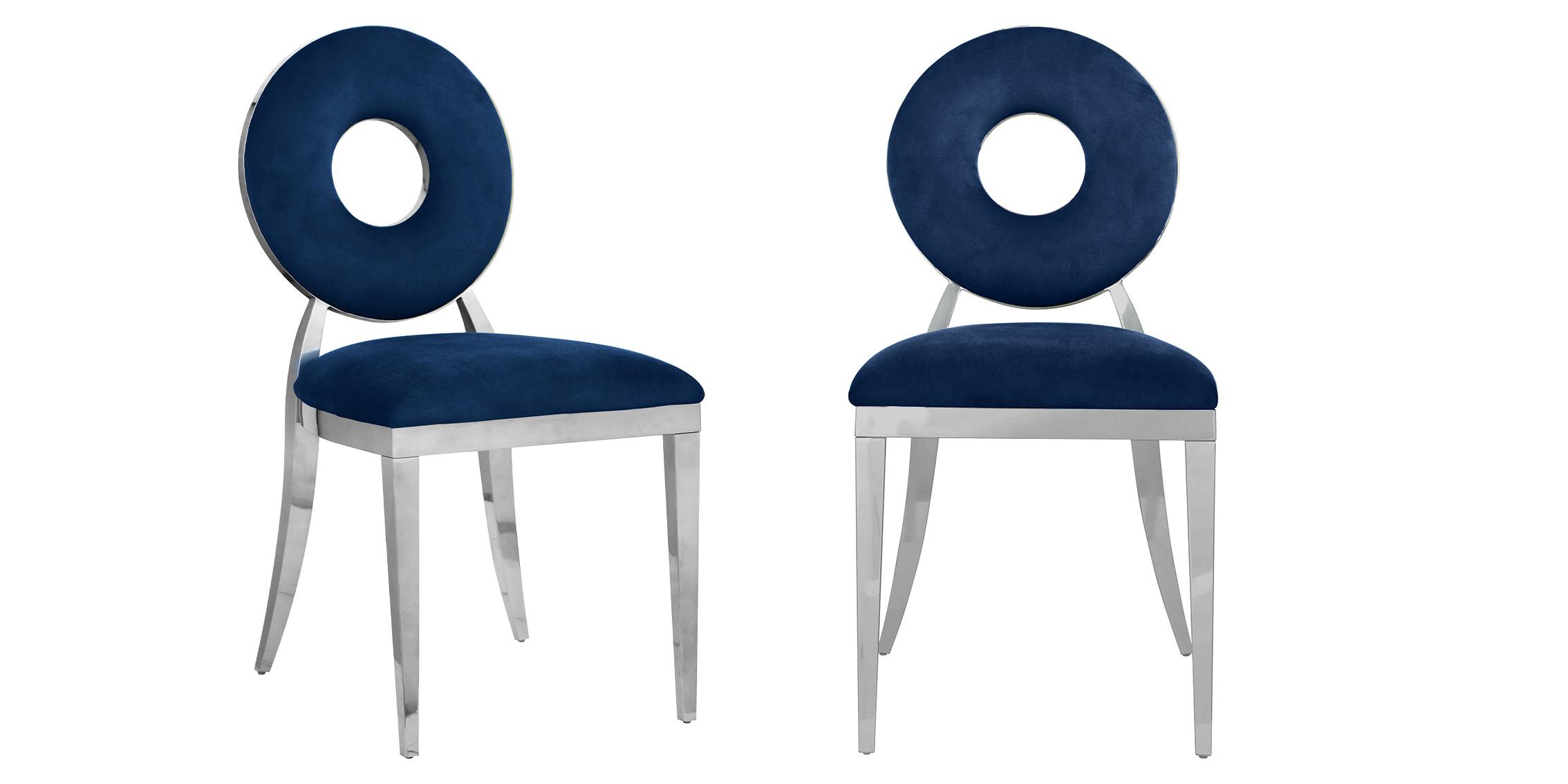 

        
Meridian Furniture CAROUSEL 859Navy-C Dining Chair Set Chrome/Navy Velvet 094308252056
