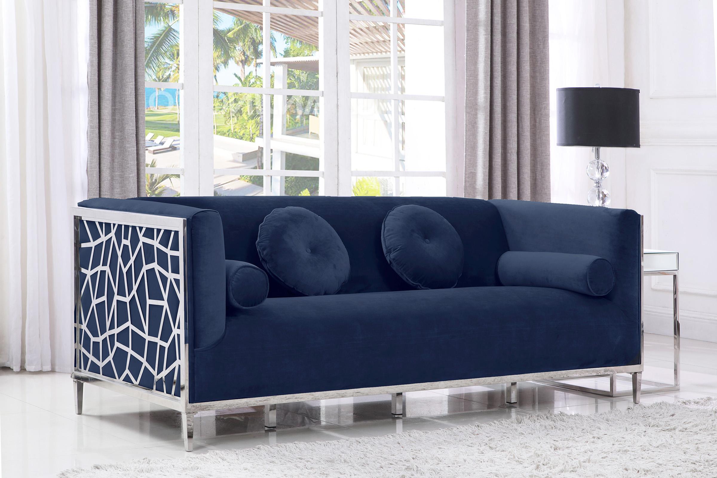 

                    
Meridian Furniture Opal 672Navy-S-Set-2 Sofa Set Navy Velvet Purchase 
