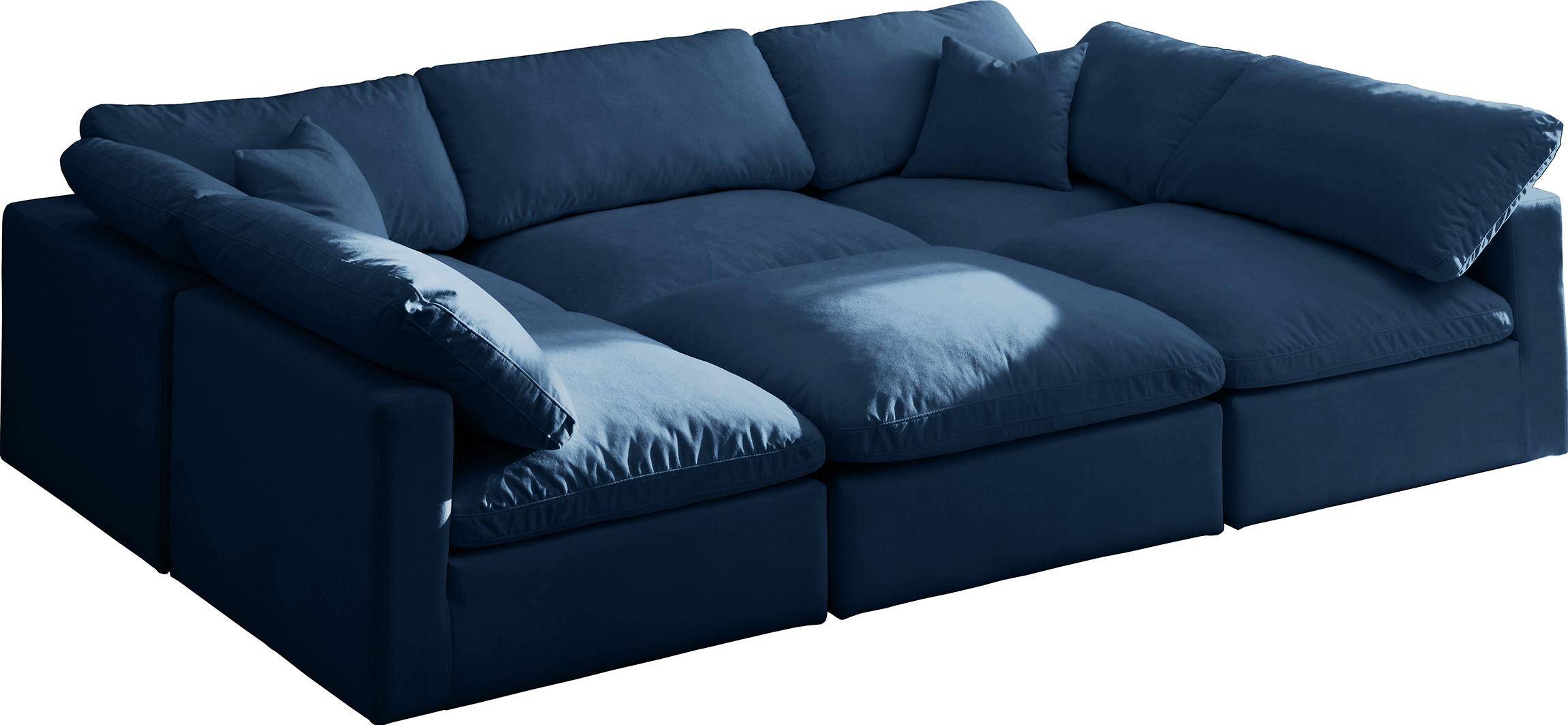 Soflex Cloud NAVY Modular Sectional Sofa