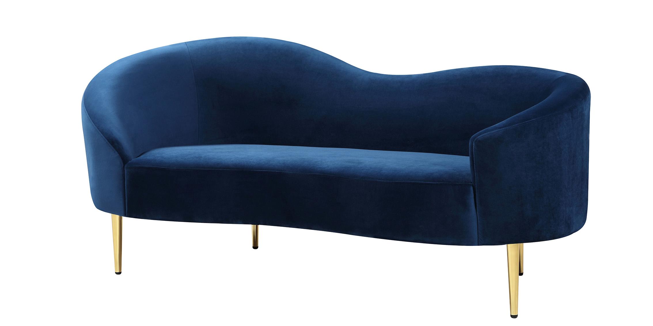 

        
Meridian Furniture RITZ 659Navy-S-Set-3 Sofa Set Navy blue Velvet 704831402391
