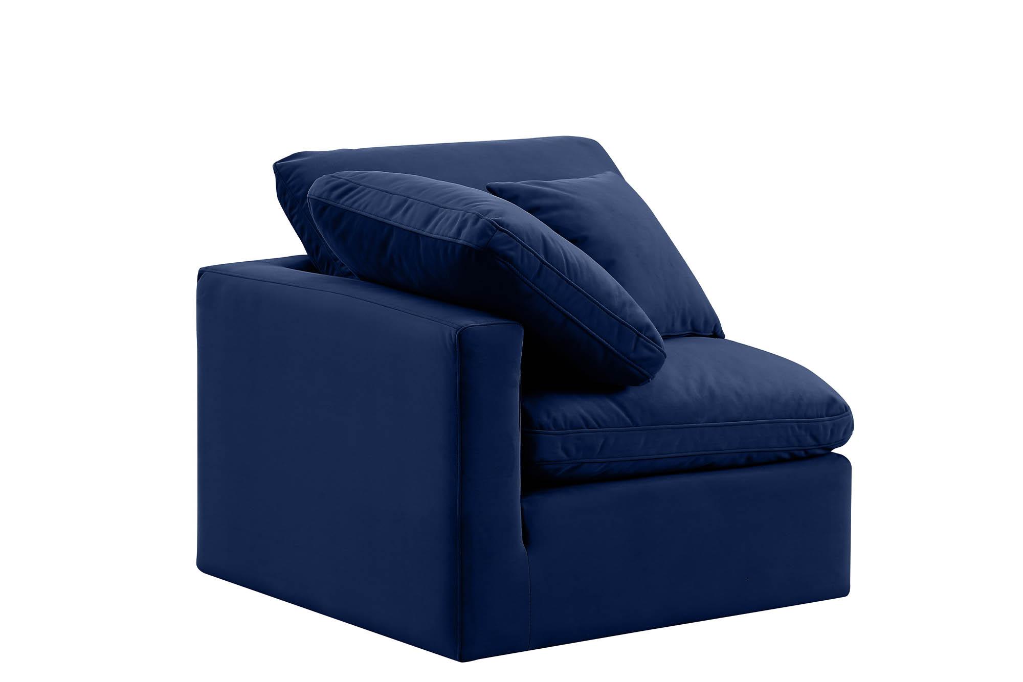 

        
Meridian Furniture INDULGE 147Navy-Corner Corner chair Navy Velvet 094308313573
